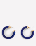 Chunky Resin Hoops-Mottled Blue
