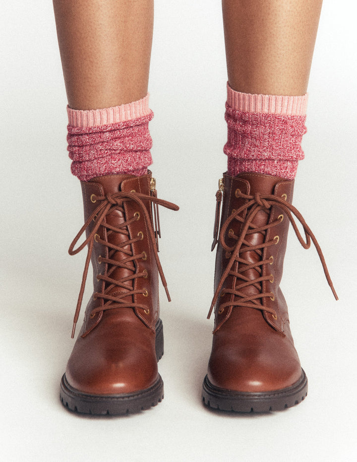 Short Ribbed Socks-Multi