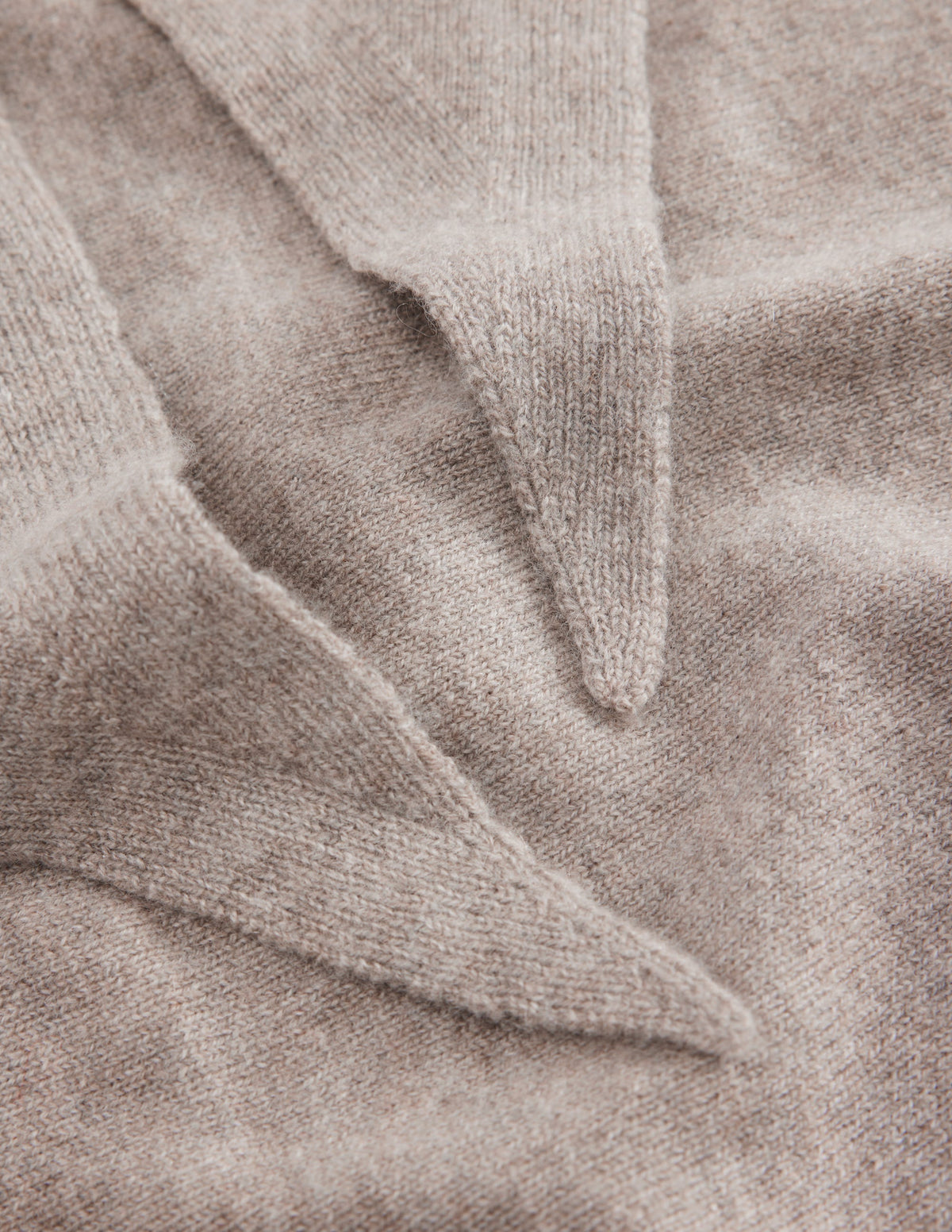 Large Cashmere Neckerchief-Mink Melange-4