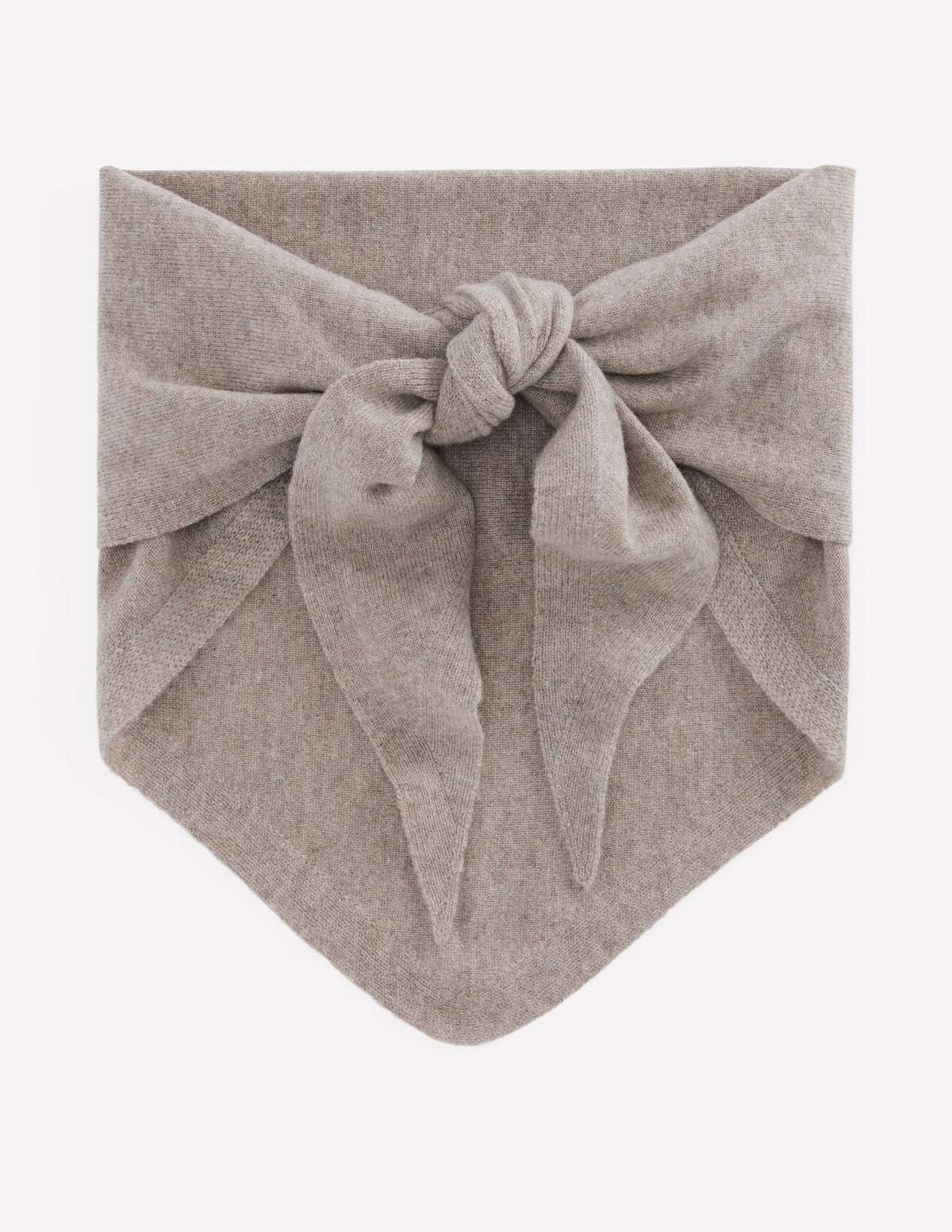 Large Cashmere Neckerchief-Mink Melange-1