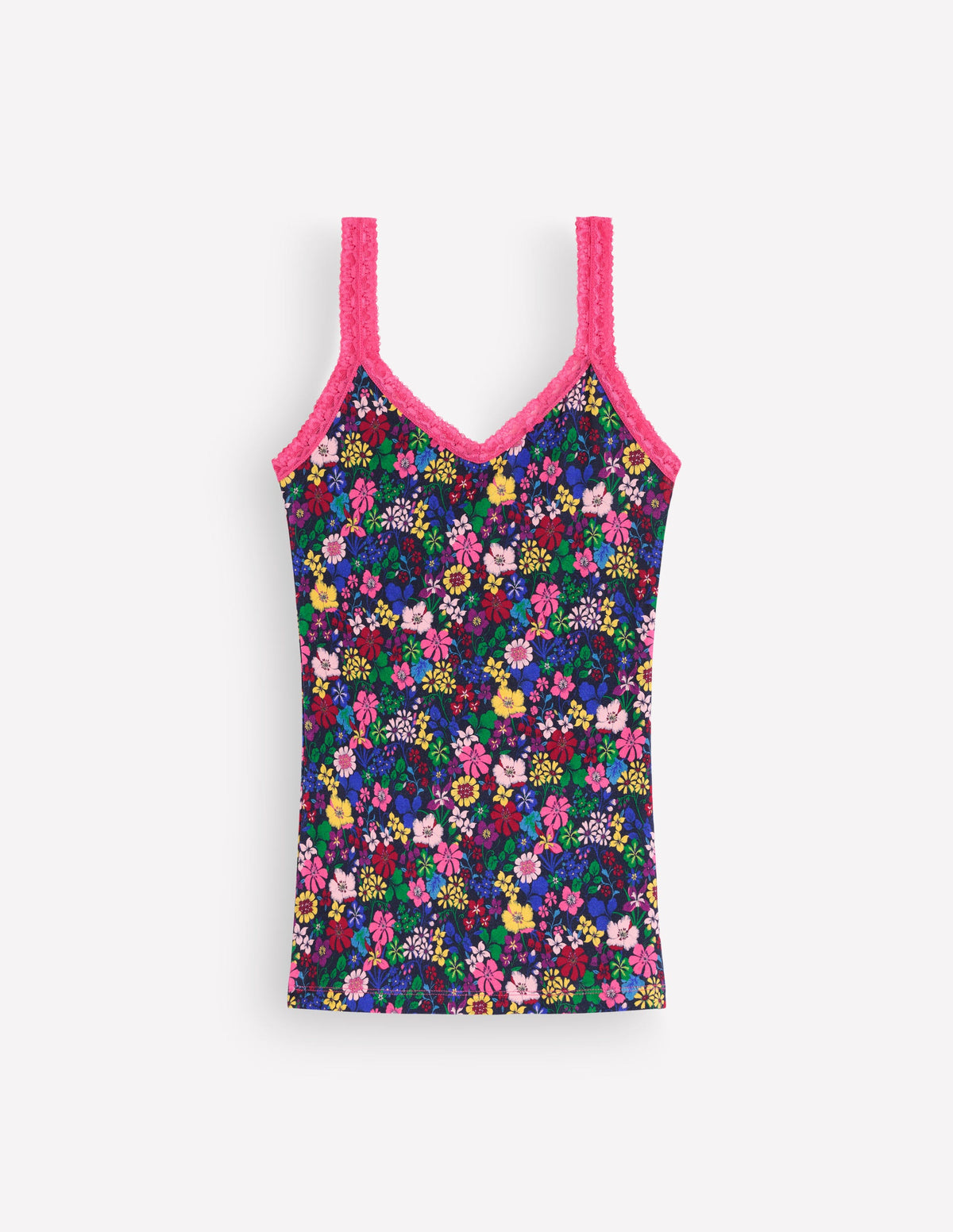 Stripe & Stare Lace Cami-Blossoming Garden-1