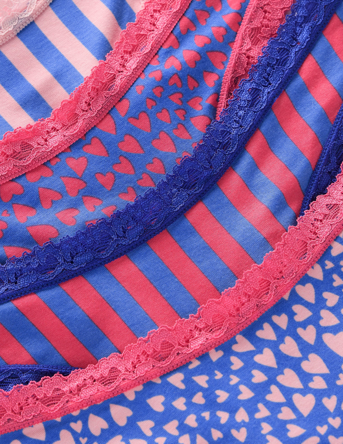 Stripe & Stare Thong 4 Pack-Stripes and Hearts Four Pack-2