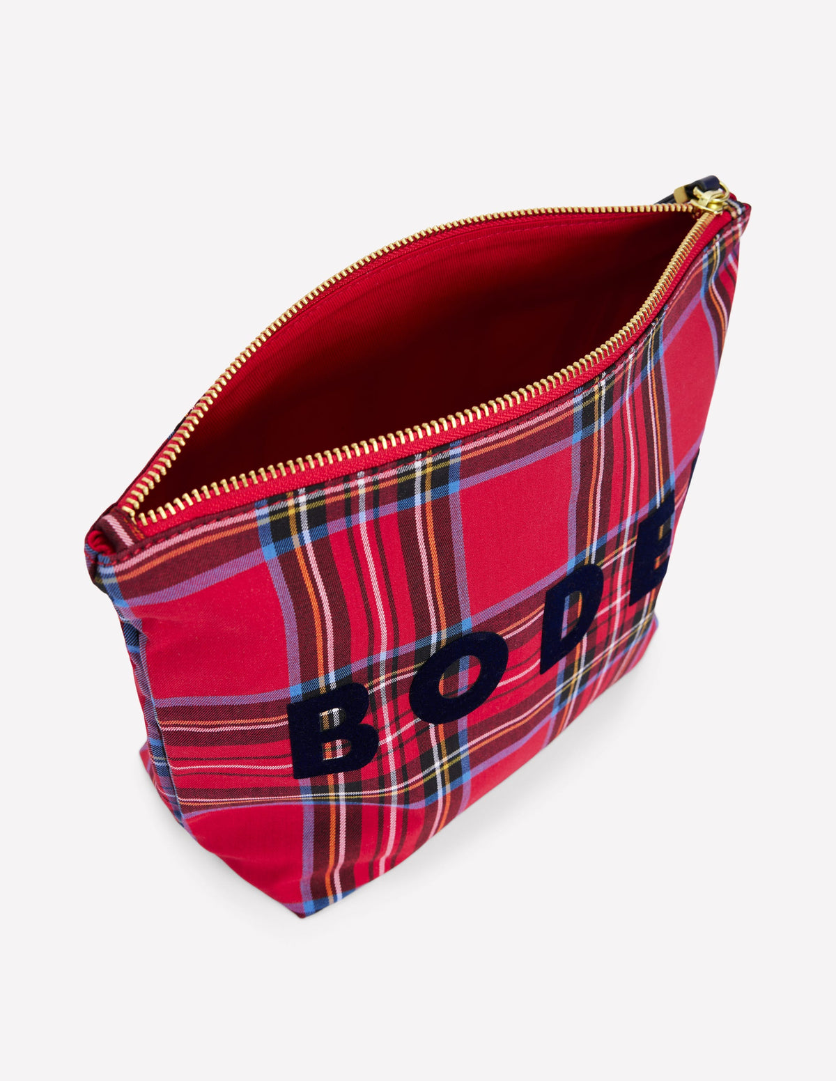 Fabric Pouch-Red Tartan - Image 4