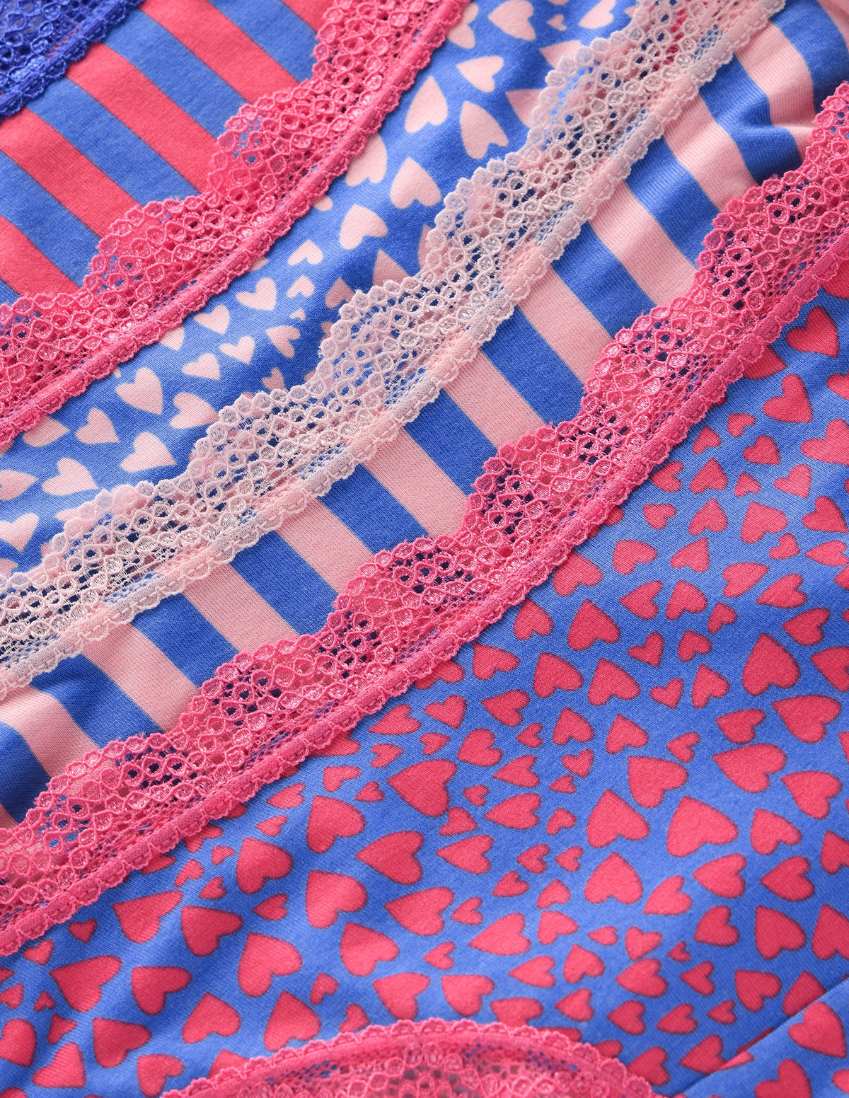 Stripe & Stare Knickers-Stripes and Hearts Four Pack-2
