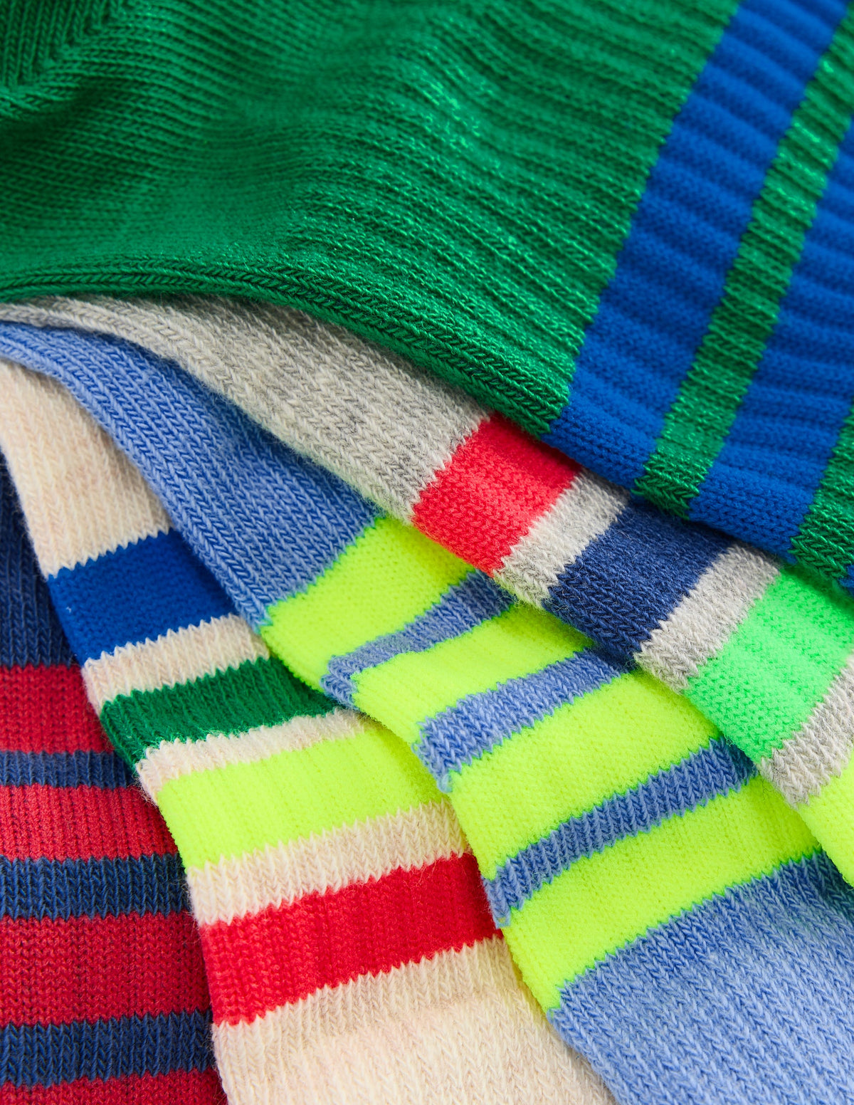 Boys Ribbed Socks 5 Pack-Multi Stripe - Image 1
