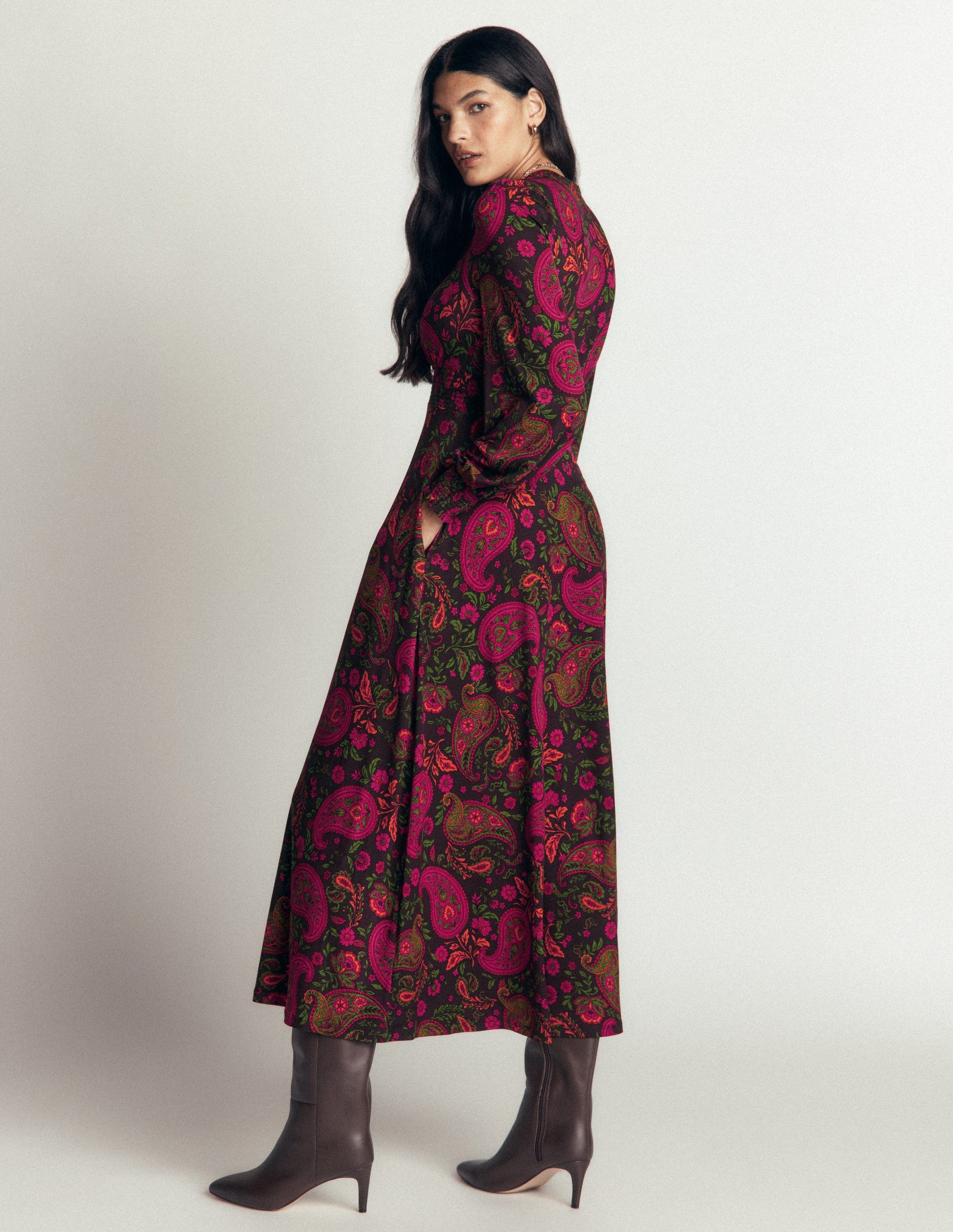 Georgia Jersey Midi Dress-Multi, Bohemia Charm-3