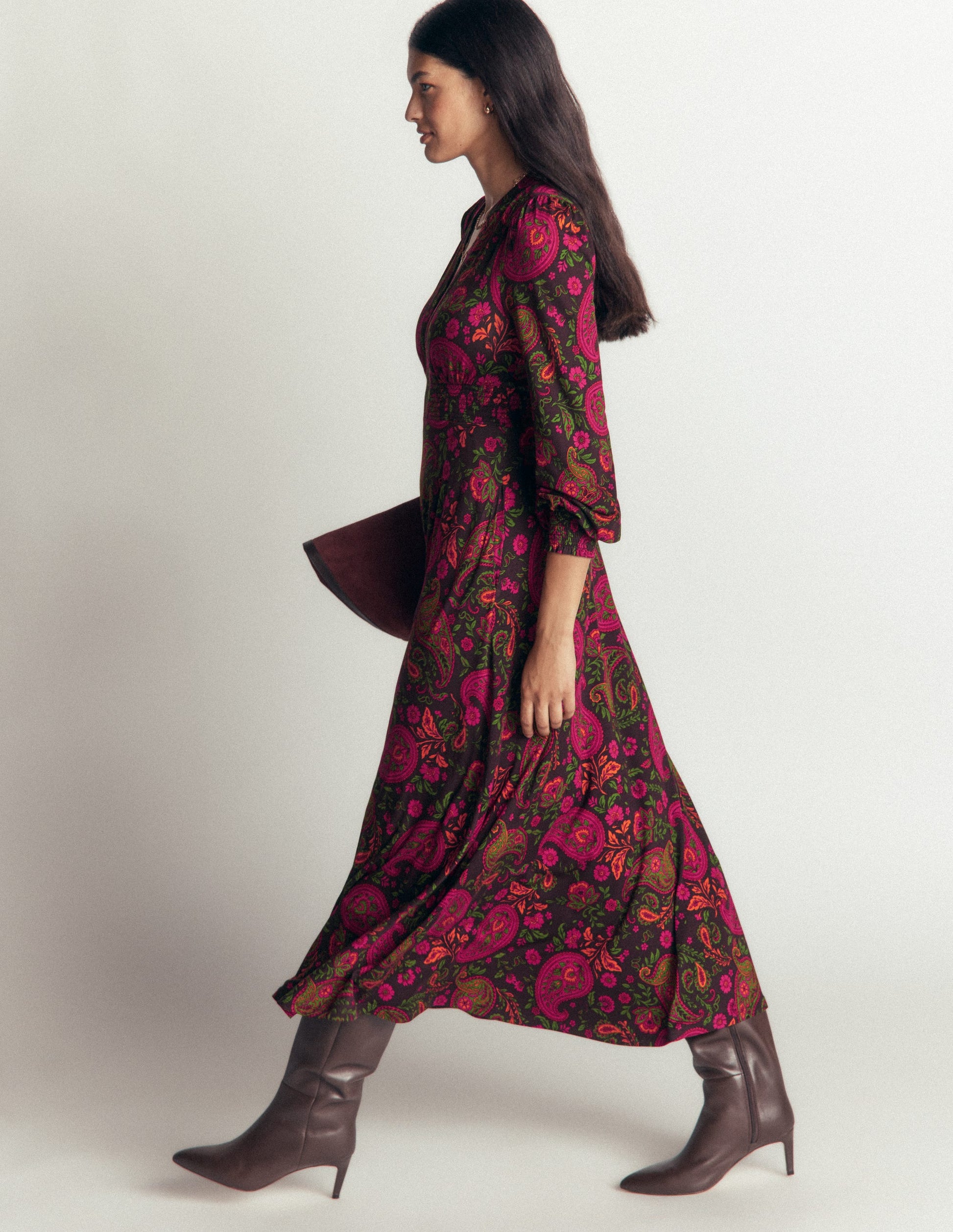 Georgia Jersey Midi Dress-Multi, Bohemia Charm-5