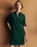 Bronte Cord Short Dress-Midnight Teal