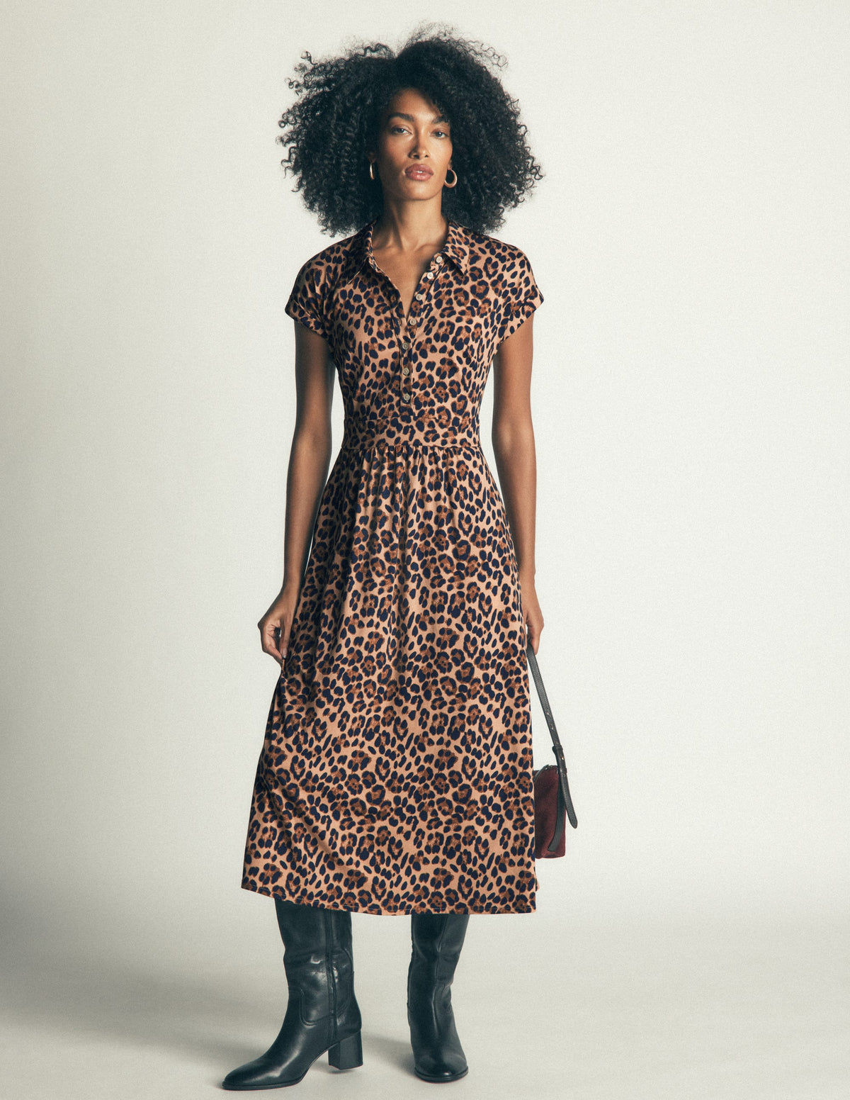 Fae Jersey Shirt Dress-Multi, Brushed Animal - Image 1