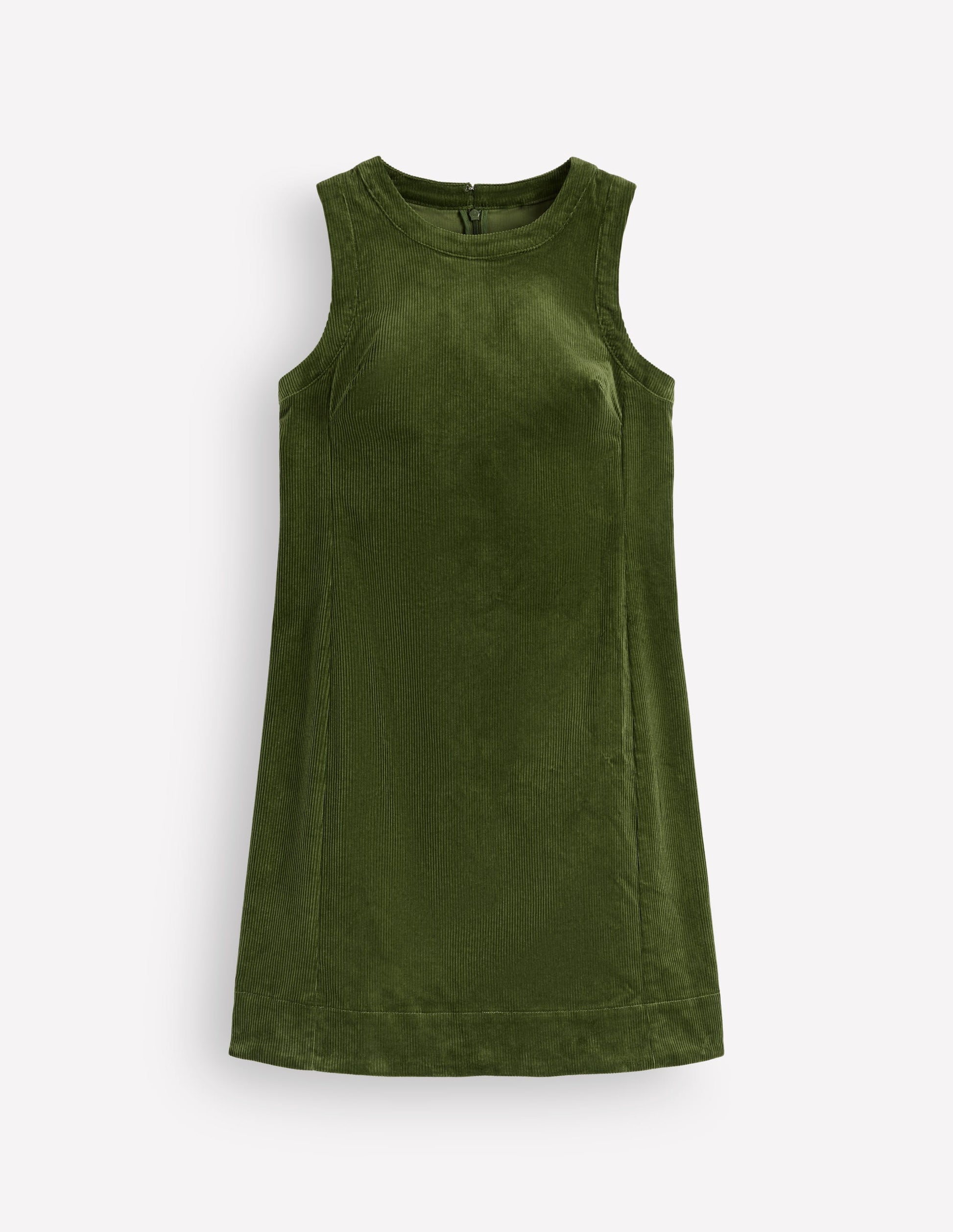 Lou Cord Shift Dress-Forest Green-6