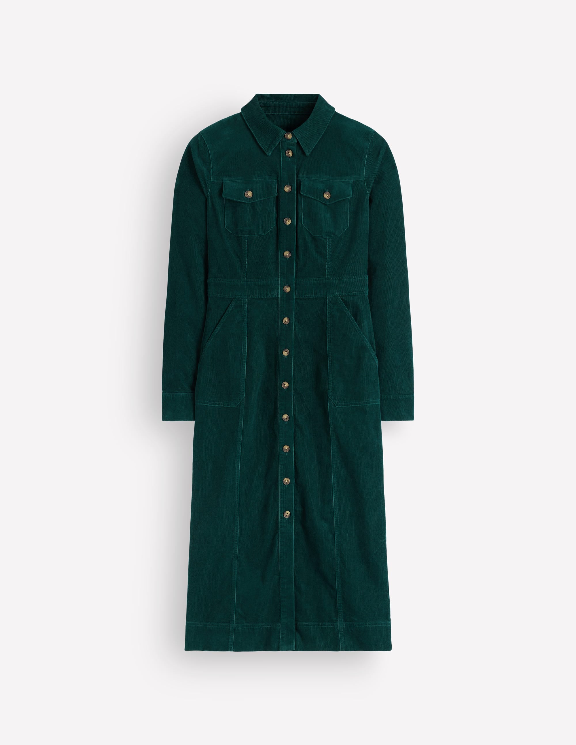 Fleur Cord Midi Dress-Midnight Teal - Image 6