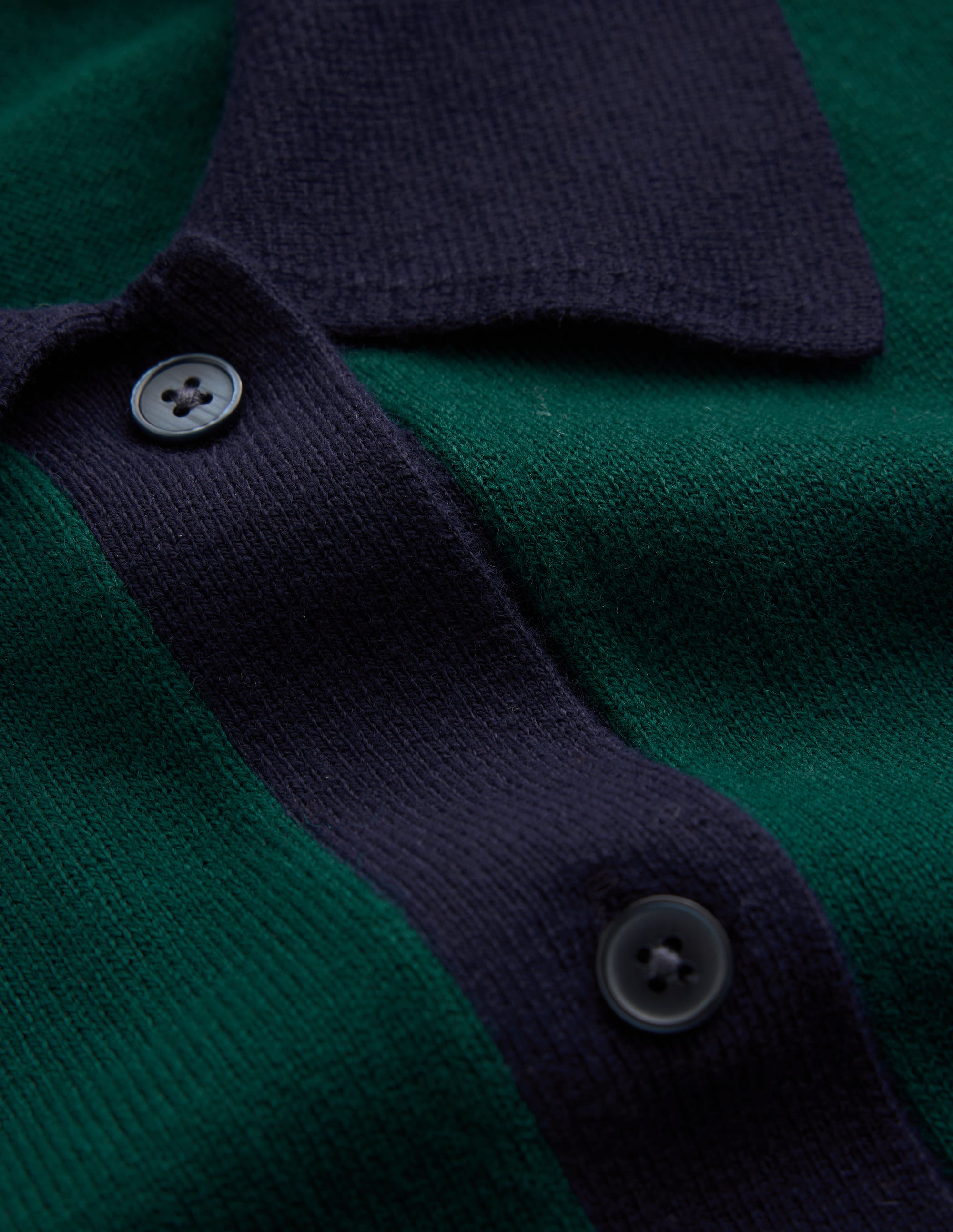 Jessica Knitted Shirt Dress-Malachite Green, Evening Blue - Image 6