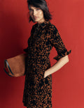 Rhoda Cord Short Dress-Ginger, Cow Fields