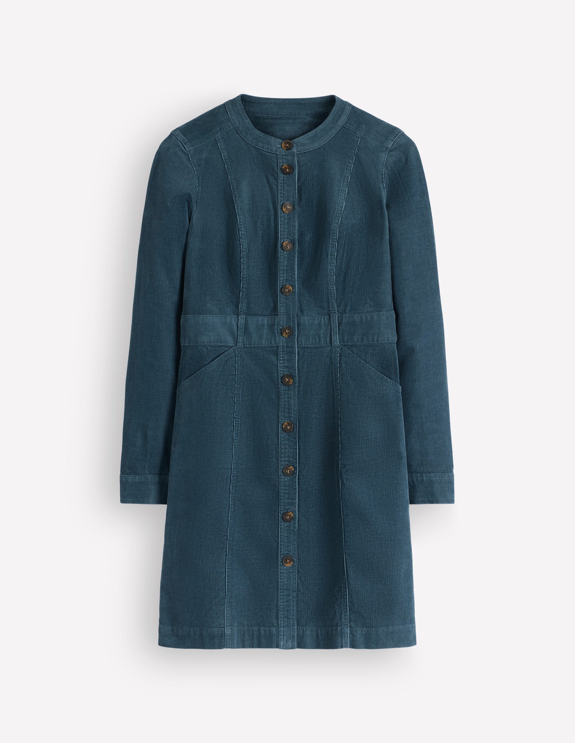 Zara Cord Short Dress-Storm Blue-5