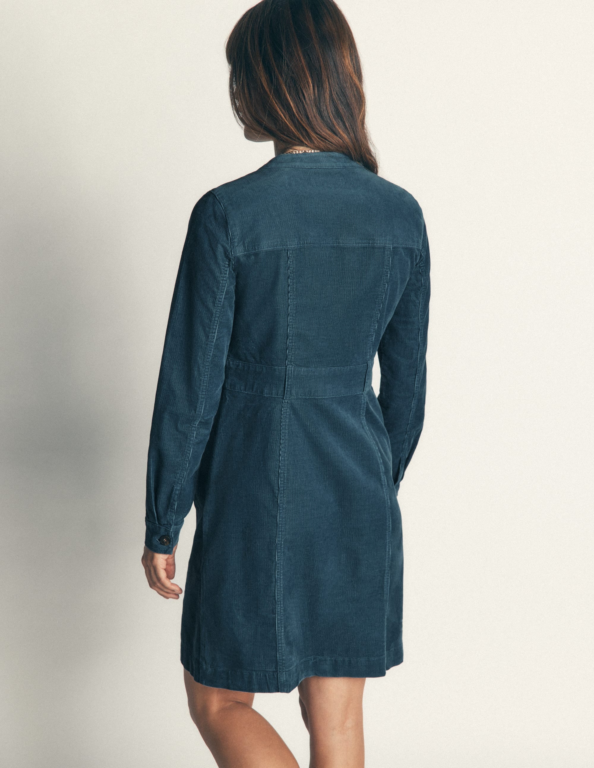 Zara Cord Short Dress-Storm Blue - Image 3