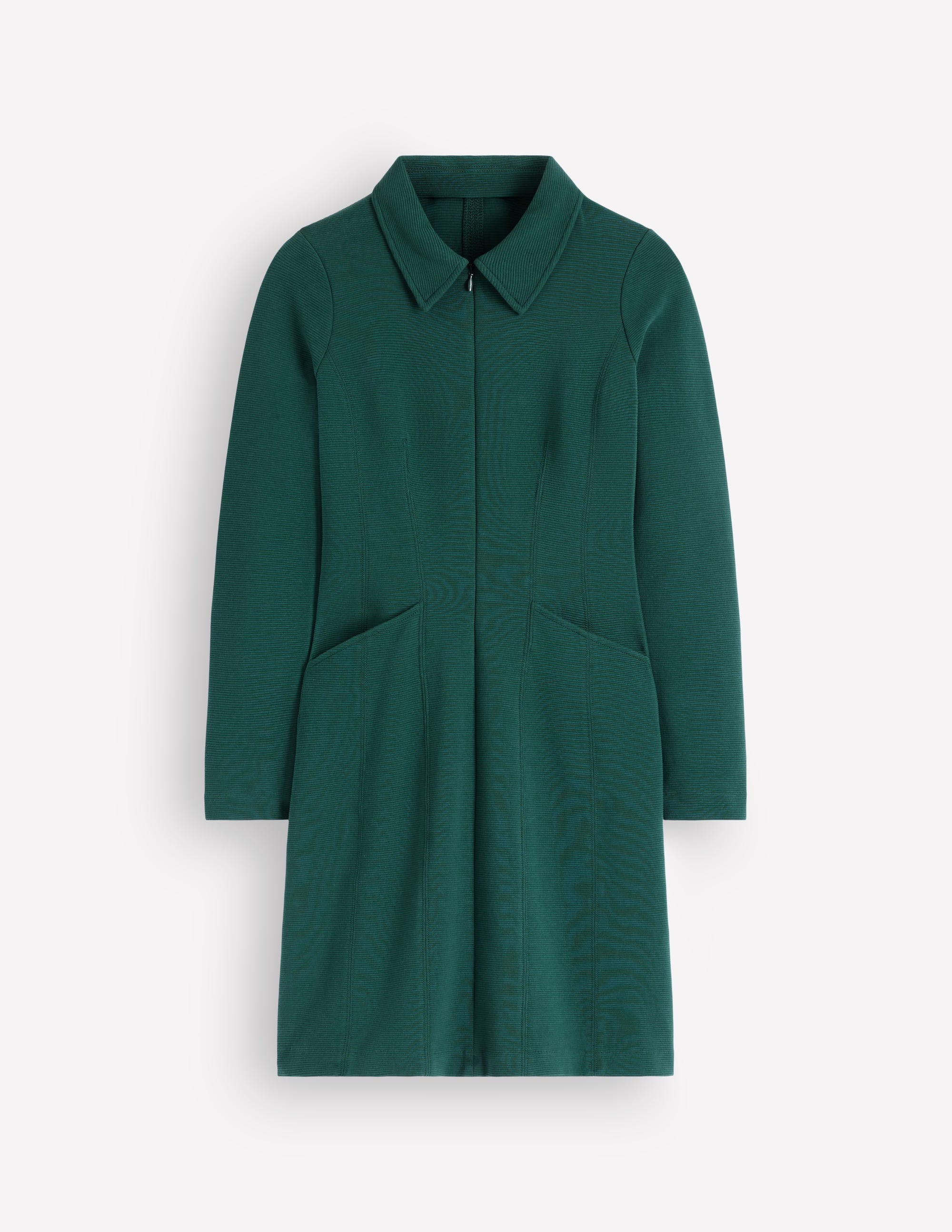 Nia Ottoman Long Sleeve Dress-Malachite green - Image 6