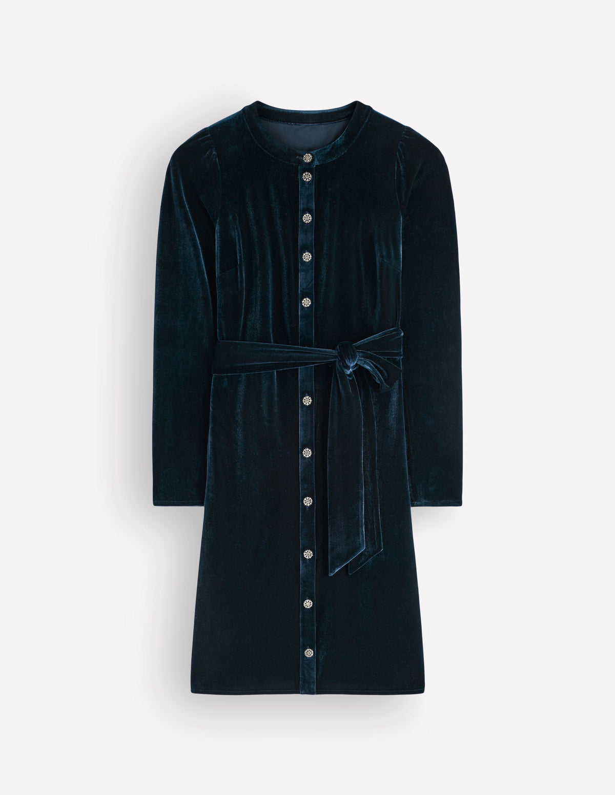 Honor Short Velvet Dress-Teal Ocean-5