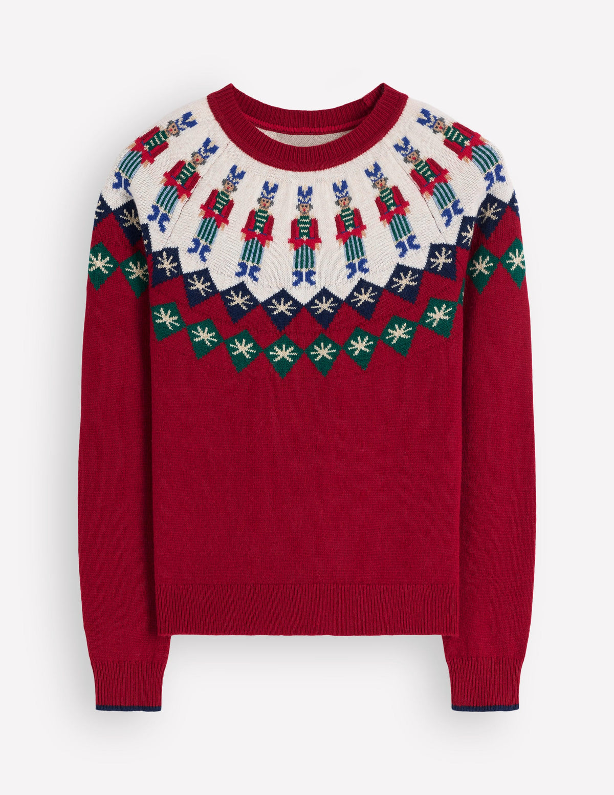 Edie Fair Isle Jumper-Red Solider fair isle-6