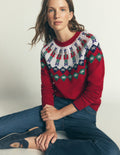 Edie Fair Isle Jumper-Red Solider fair isle
