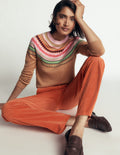 Edie Fair Isle Jumper-Camel fair isle
