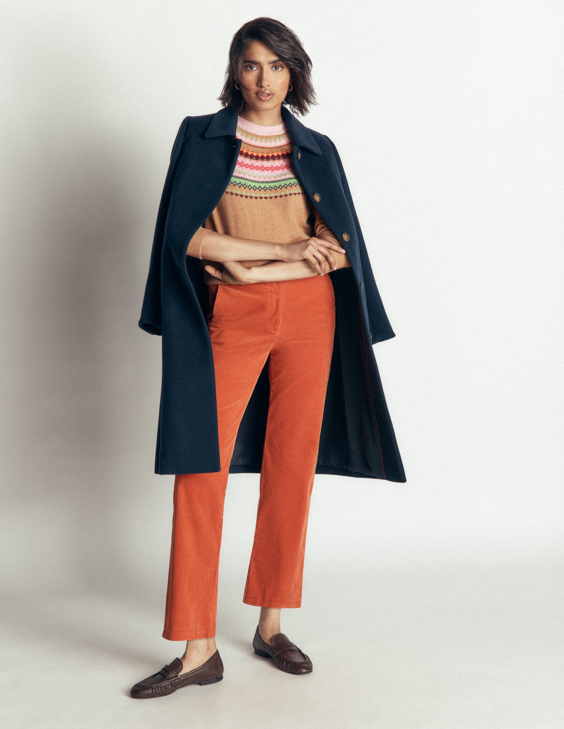 Edie Fair Isle Jumper-Camel fair isle-5