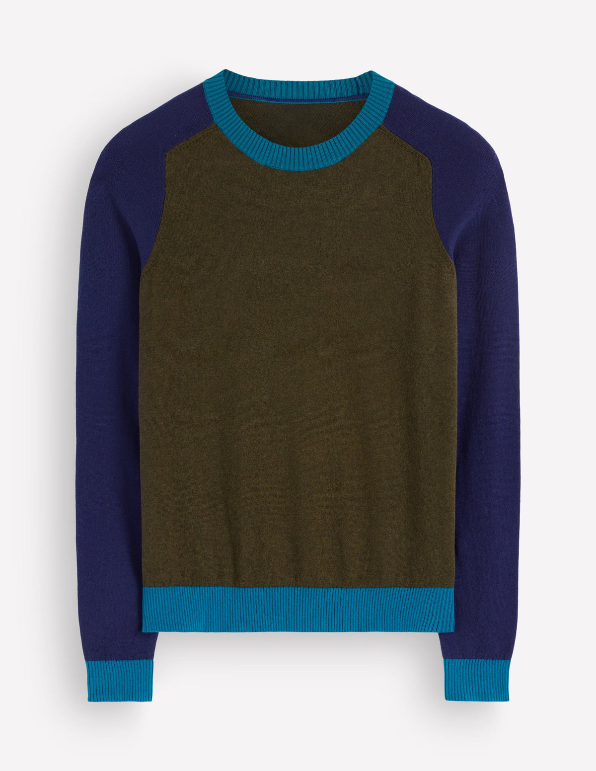 Meg Raglan Sleeve Jumper-Forest Glade, Colour Block-5