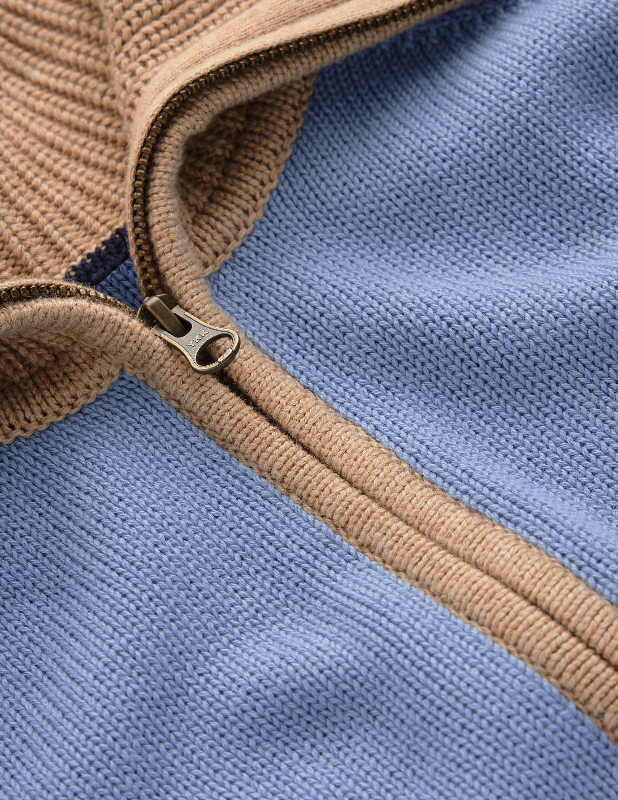 Lucy Half Zip Jumper-Blue Colour Block - Image 7