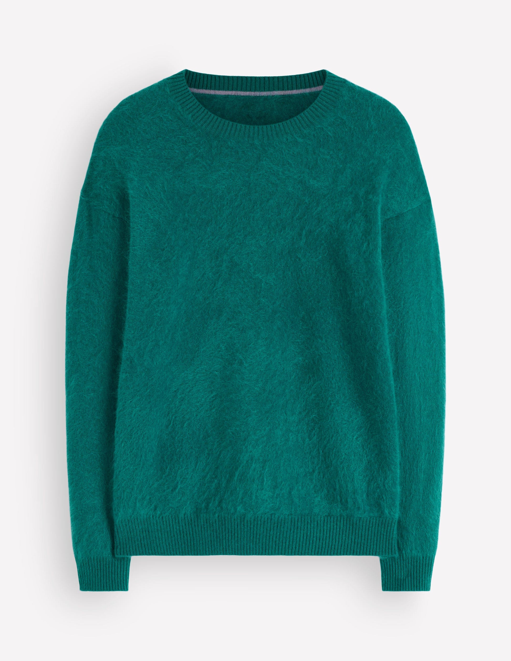 Kat Brushed Cashmere Jumper-Deep Sea Depths-5