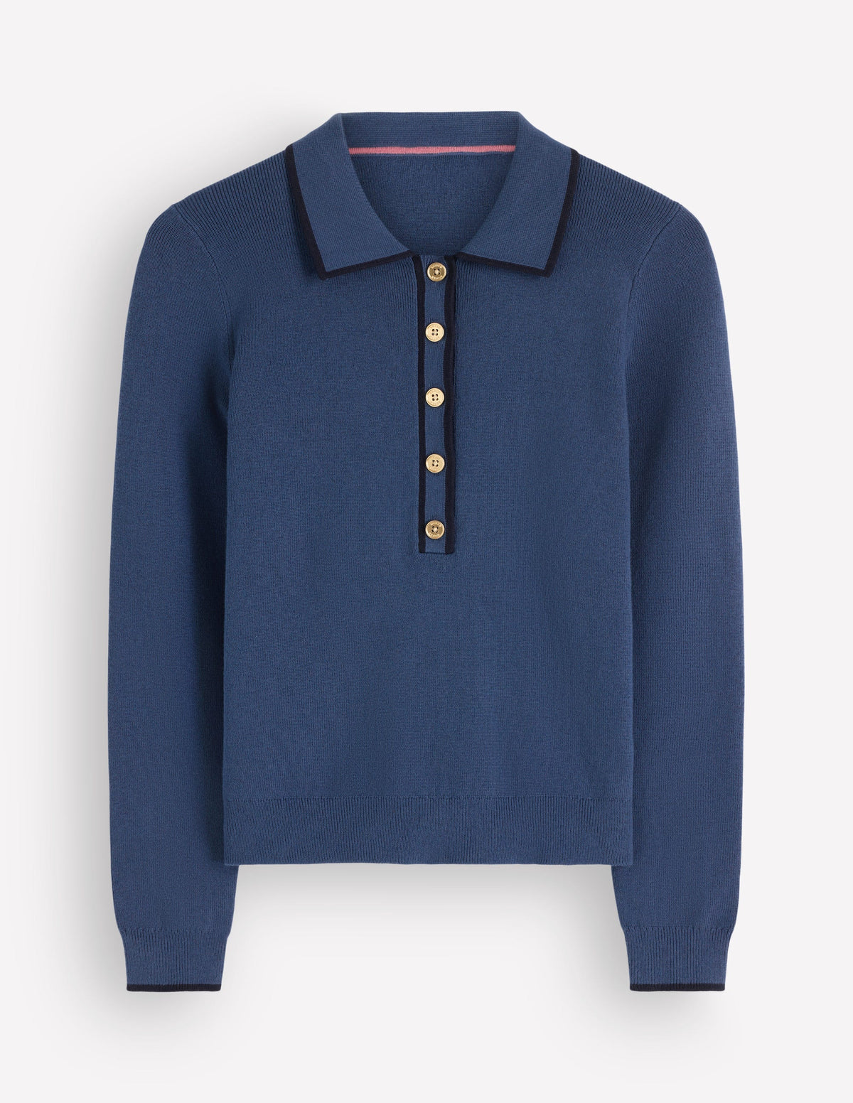 Liz Henley Jumper-Soft Indigo-5