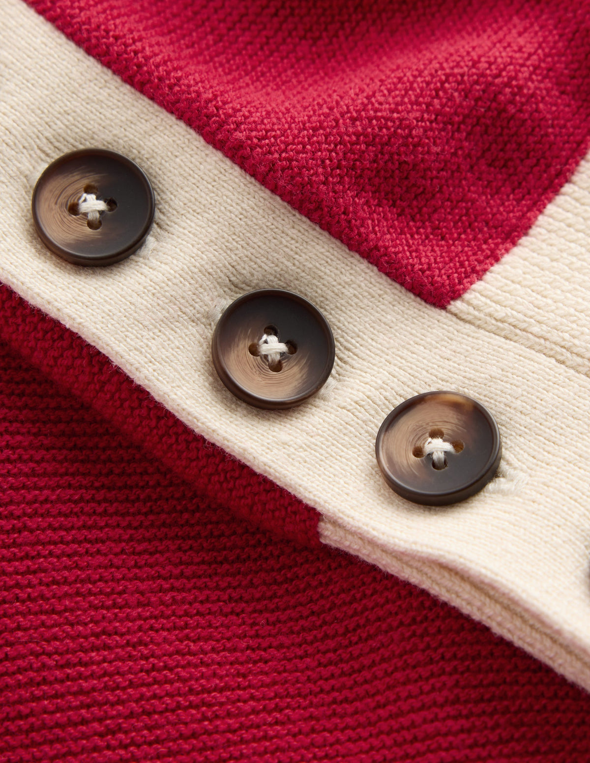 Grace Colour Block Jumper-Poppy Red, Ivory-6