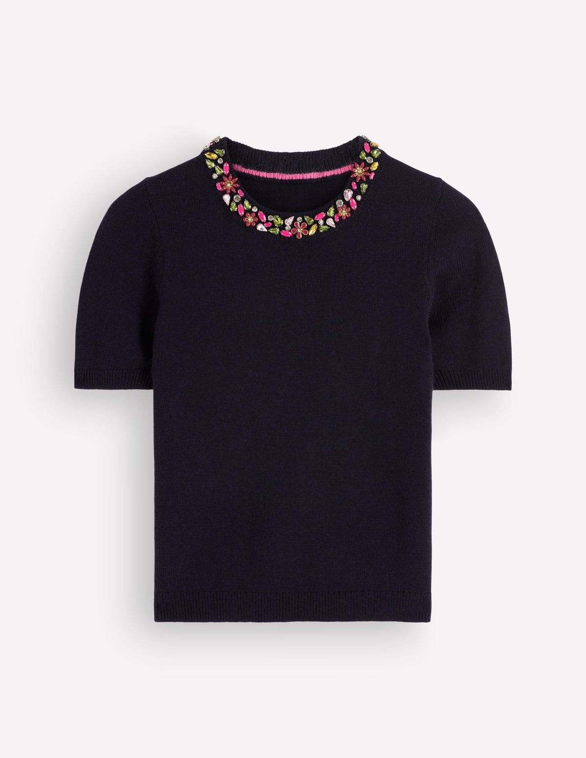 Embellished T-Shirt-Navy - Image 7