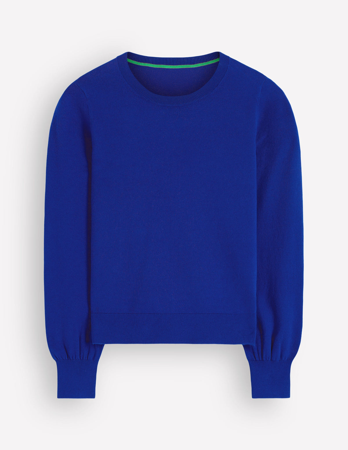 Camilla Cotton Crew Jumper-Bright Blue-5