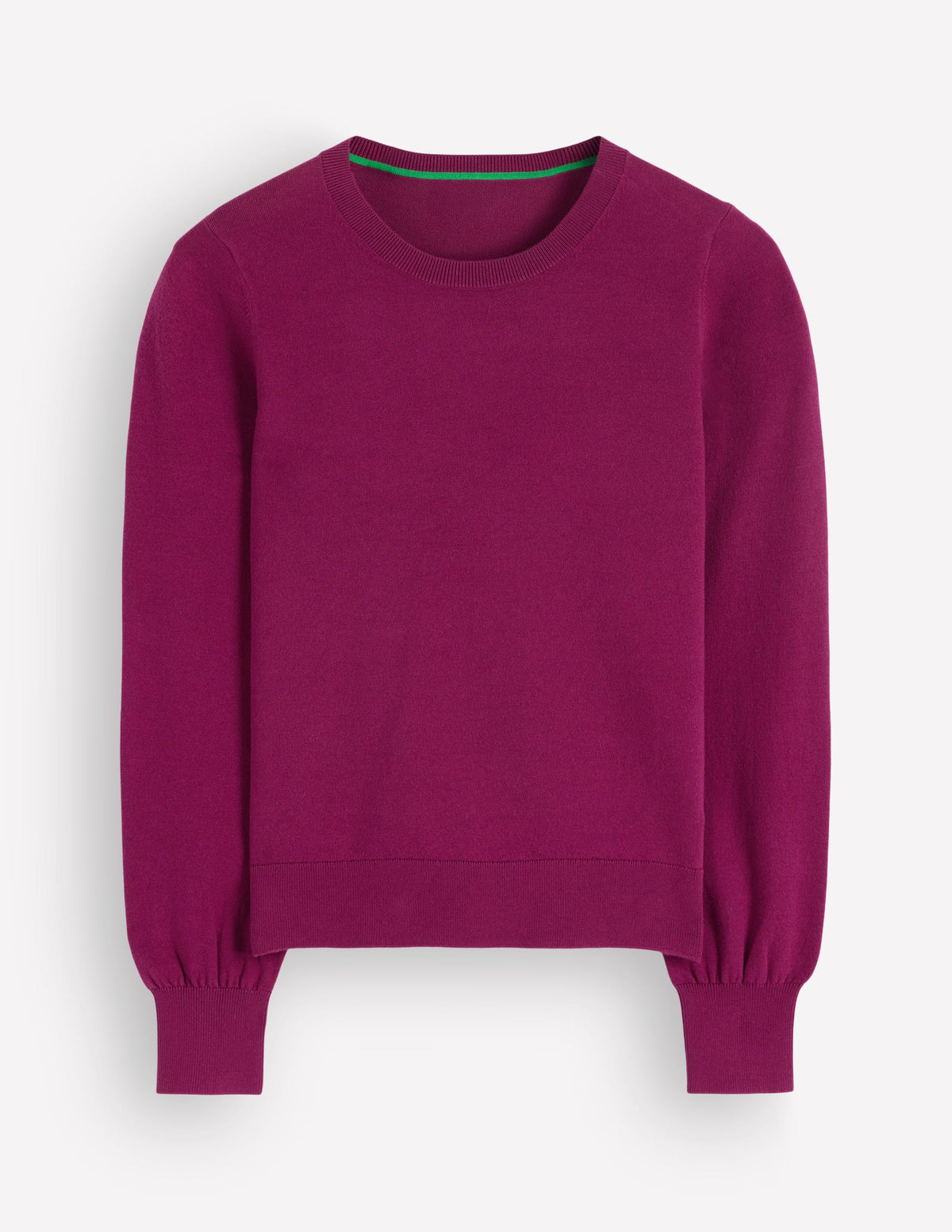 Camilla Cotton Crew Jumper-Potion purple - Image 5