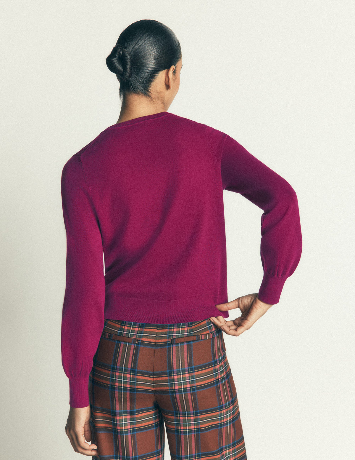 Camilla Cotton Crew Jumper-Potion purple-3