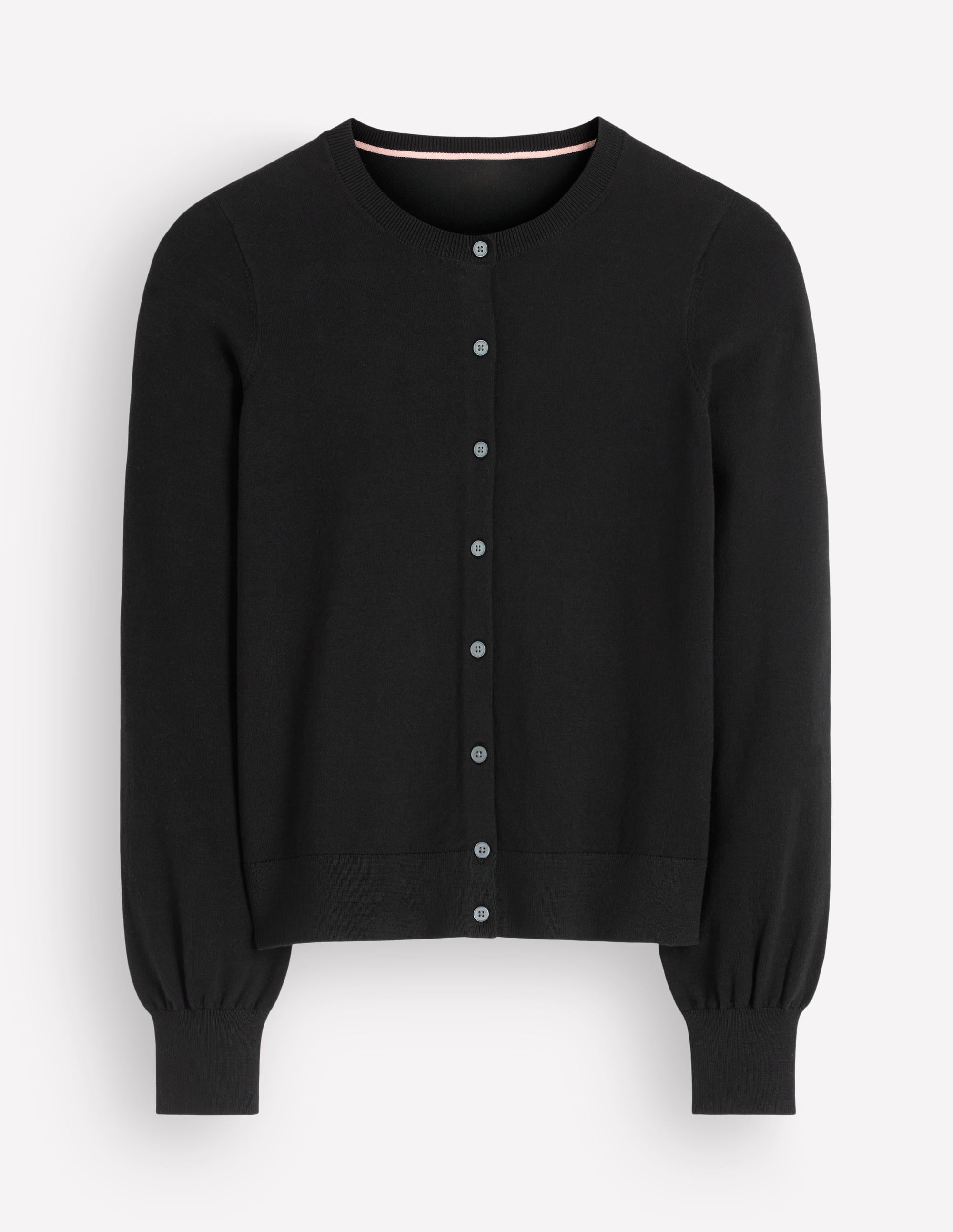 Camilla Cotton Crew Cardigan-Black - Image 5