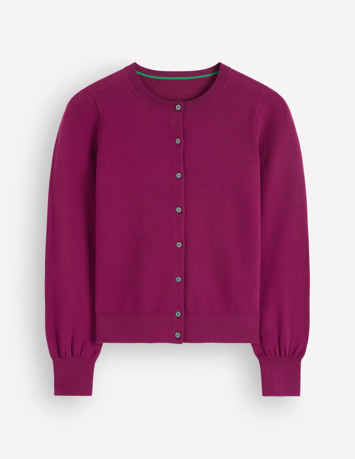 Camilla Cotton Crew Cardigan-Purple Potion - Image 5
