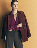 Camilla Cotton Crew Cardigan-Purple Potion