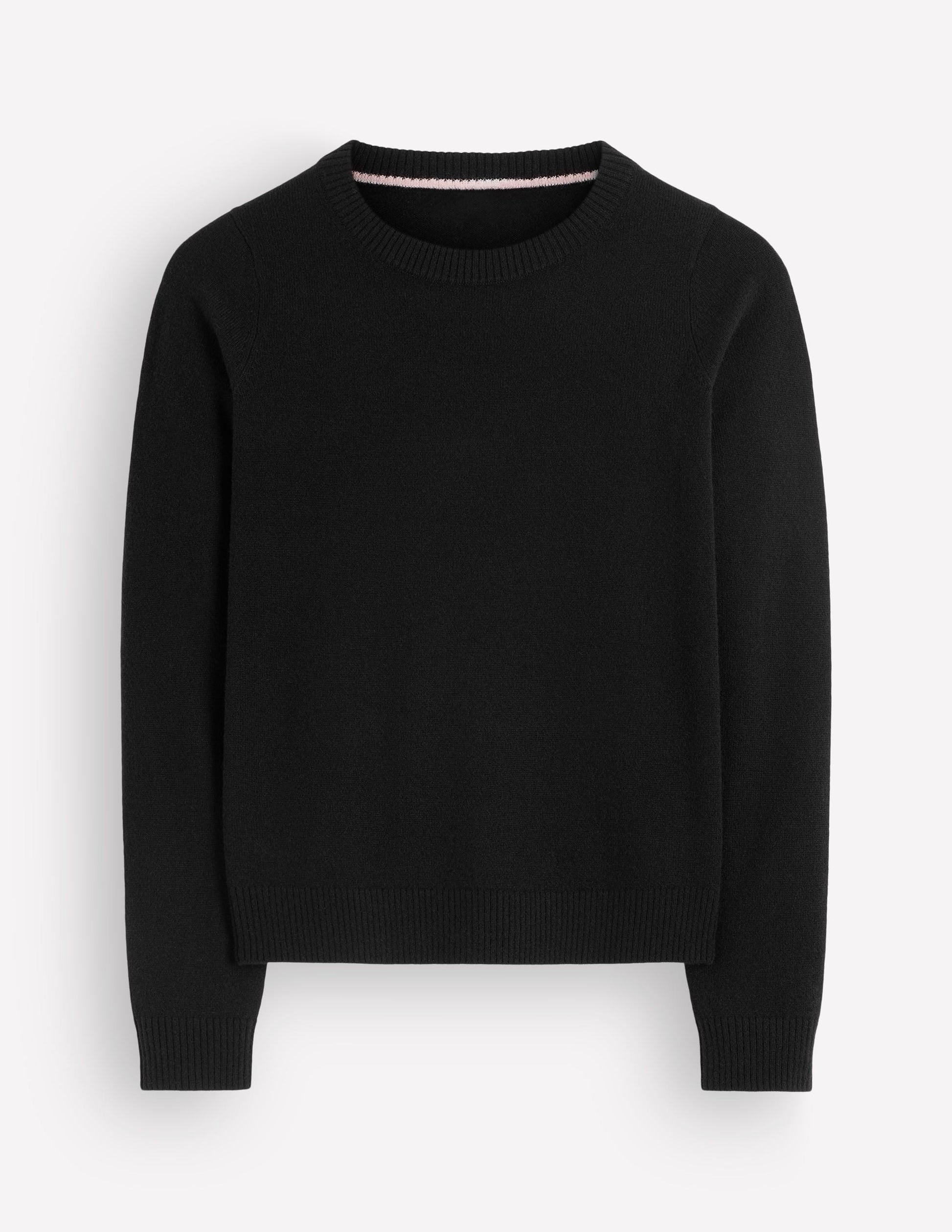 Elsie Cashmere Crew Jumper-Black-5