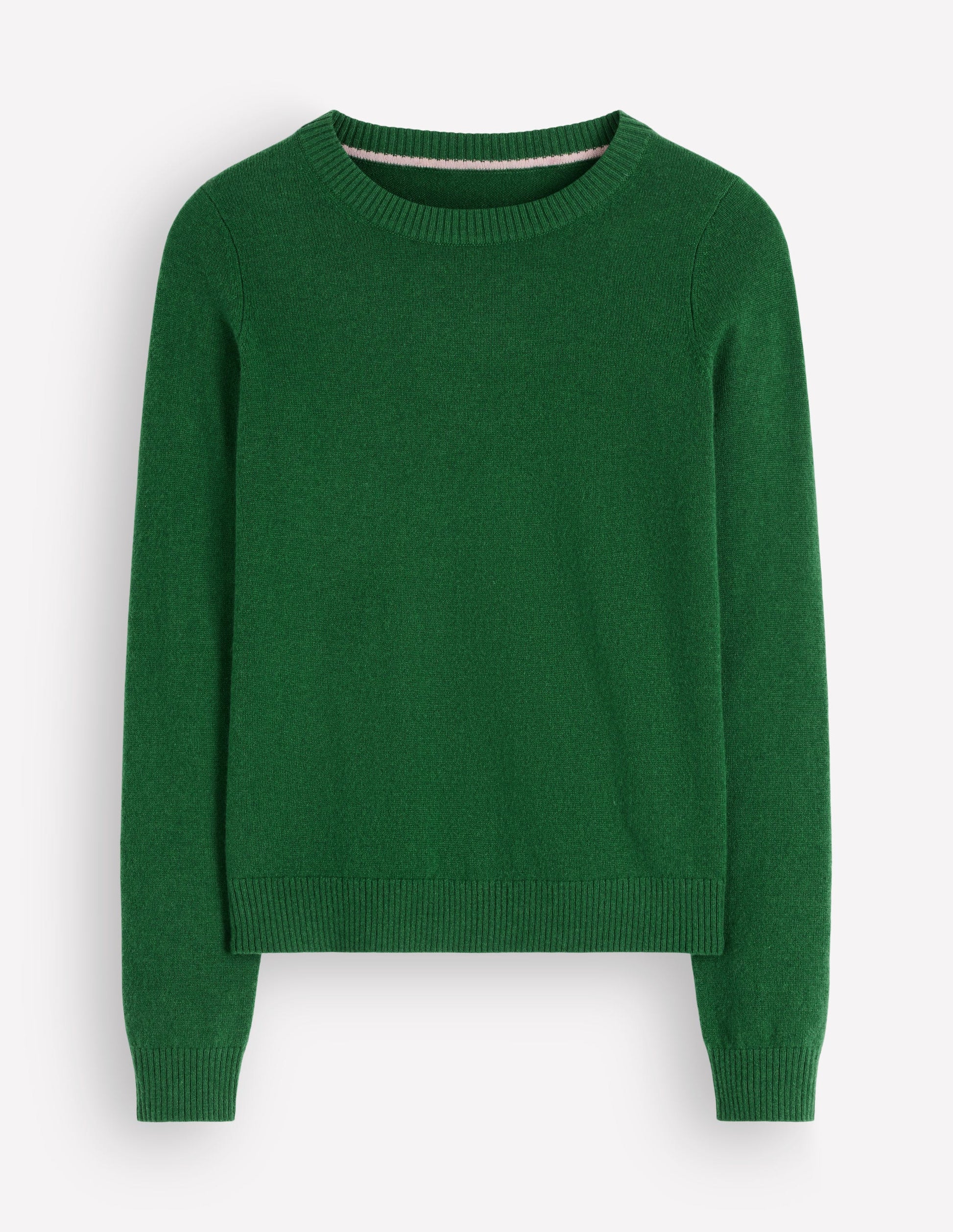 Elsie Cashmere Crew Jumper-Fresh Green-4