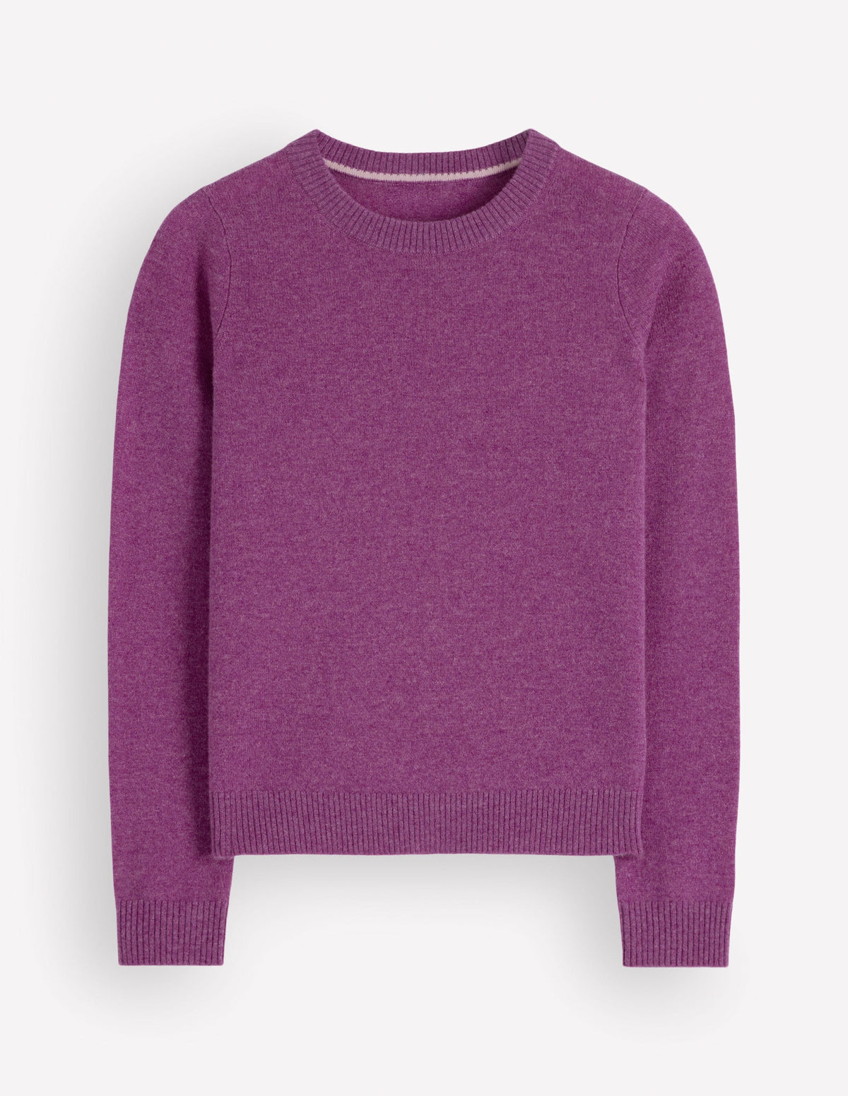 Elsie Cashmere Crew Jumper-Regal Purple - Image 5