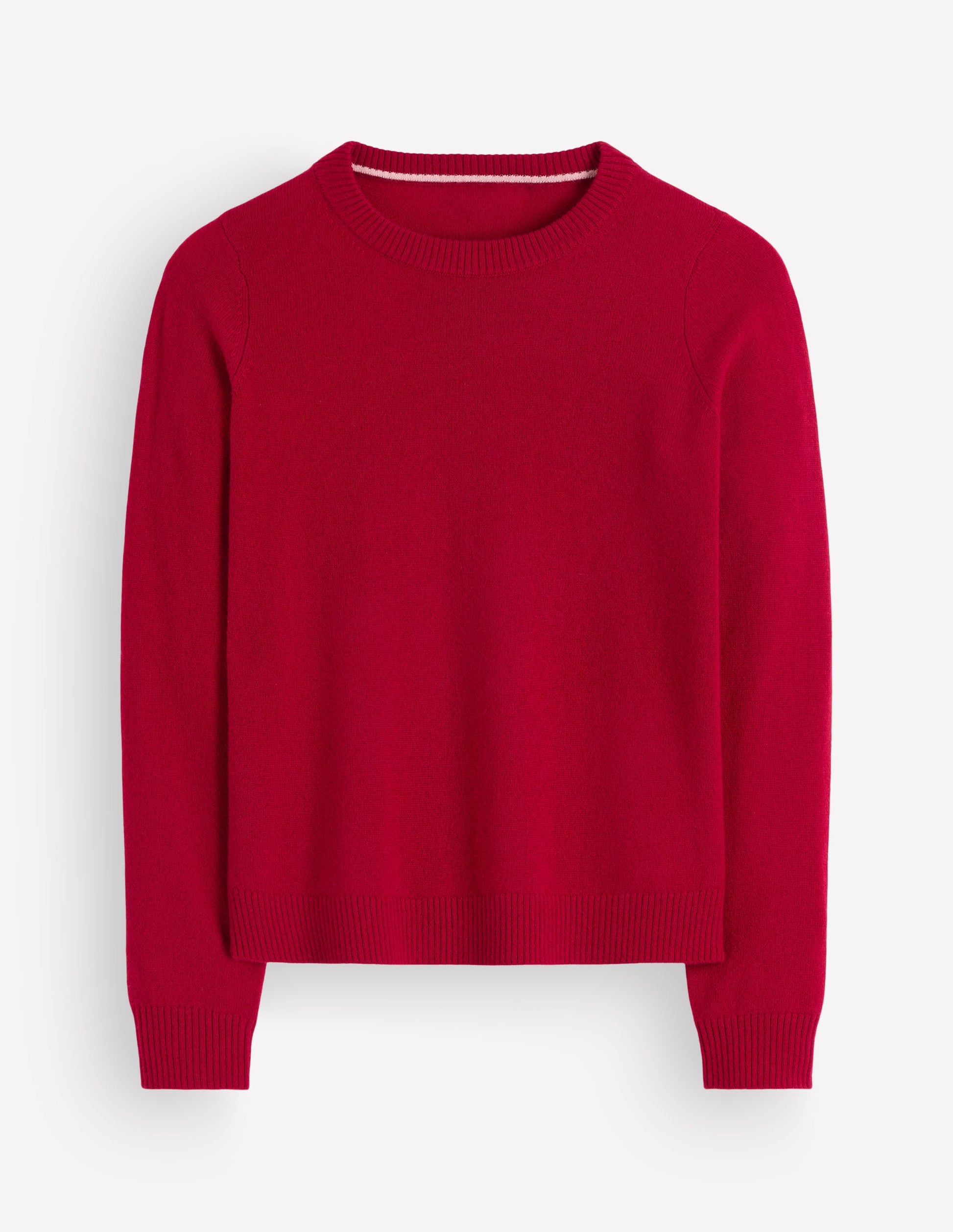 Elsie Cashmere Crew Jumper-Poppy Red-6