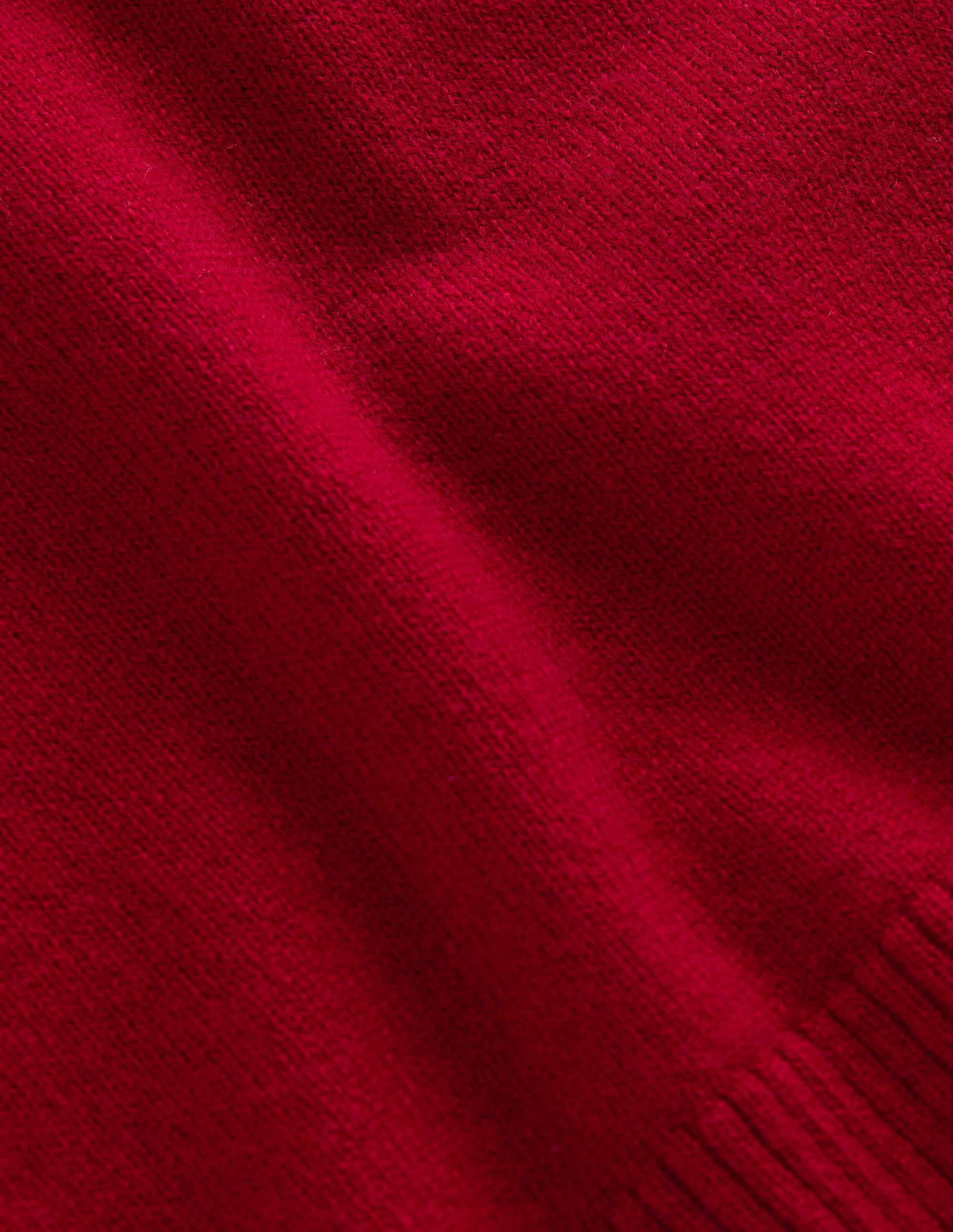 Elsie Cashmere Crew Jumper-Poppy Red - Image 7