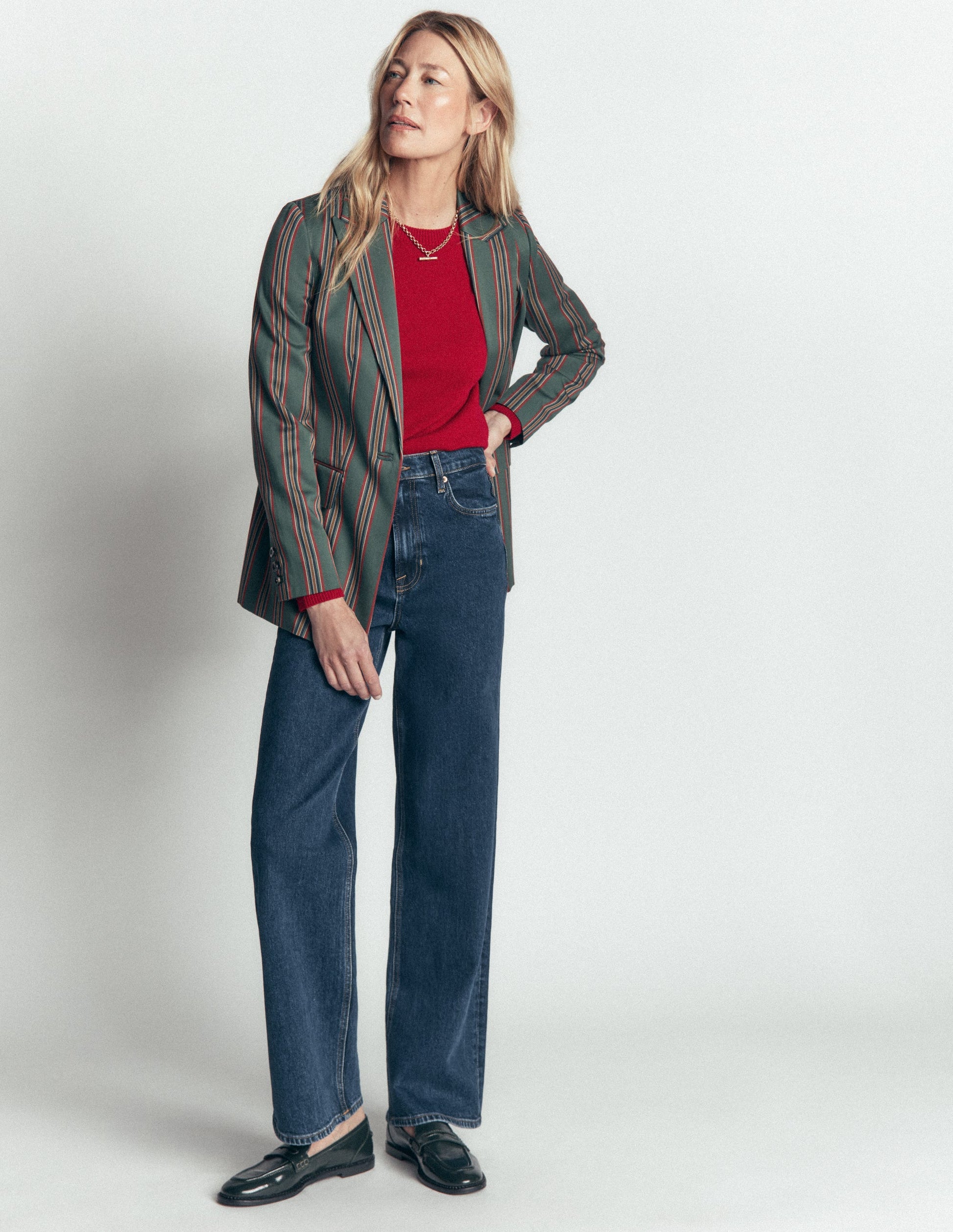 Elsie Cashmere Crew Jumper-Poppy Red-4