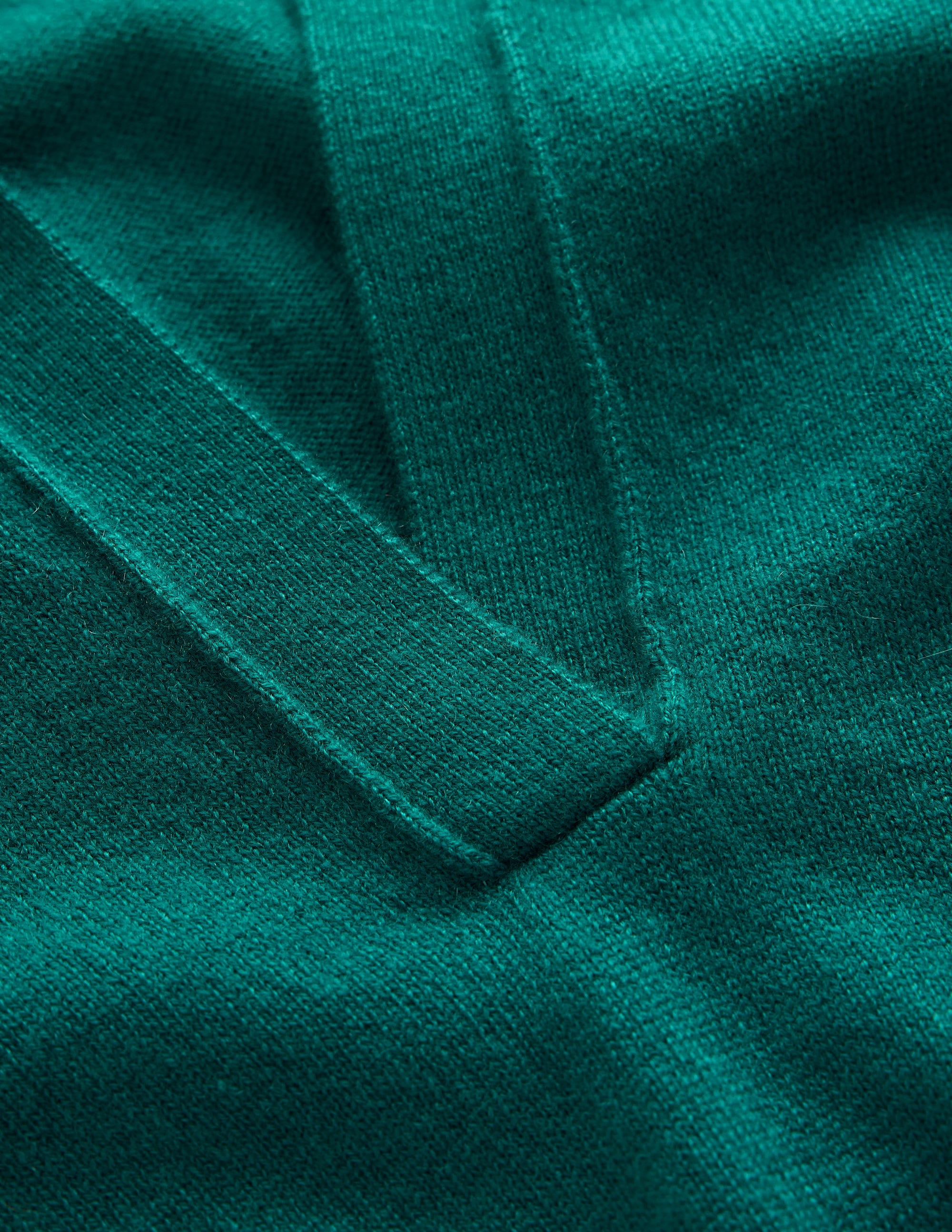 Elsie Cashmere Henley Jumper-Deep Sea Depths - Image 7