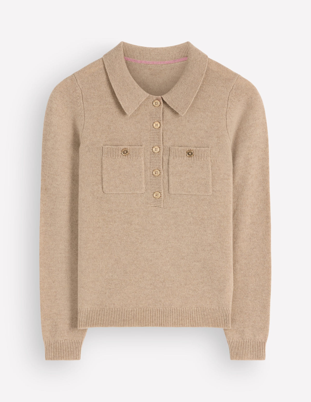 Marianne Merino Wool Jumper-Oatmeal - Image 5