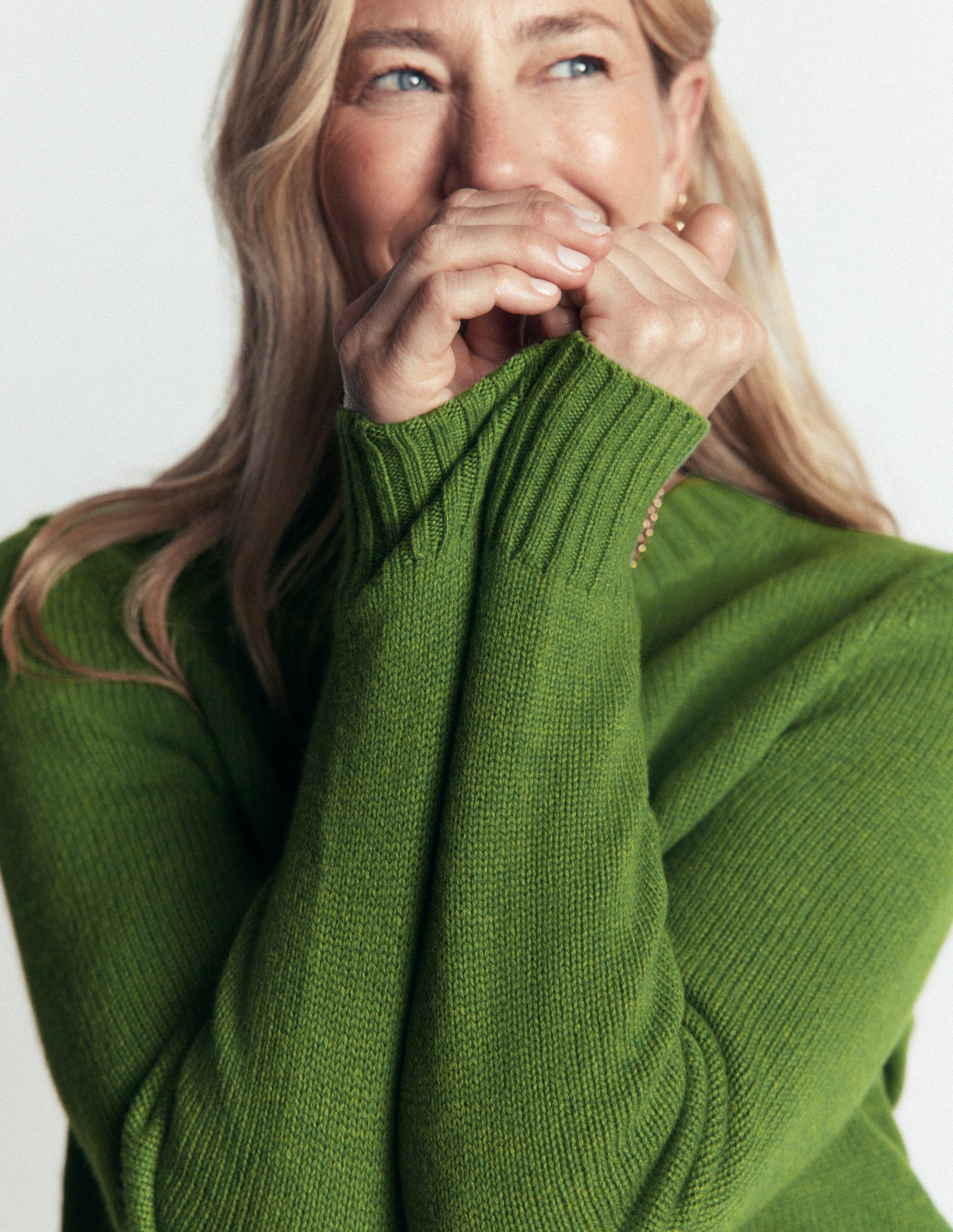 Marta Merino Wool Crew Jumper-Juicy Apple-2