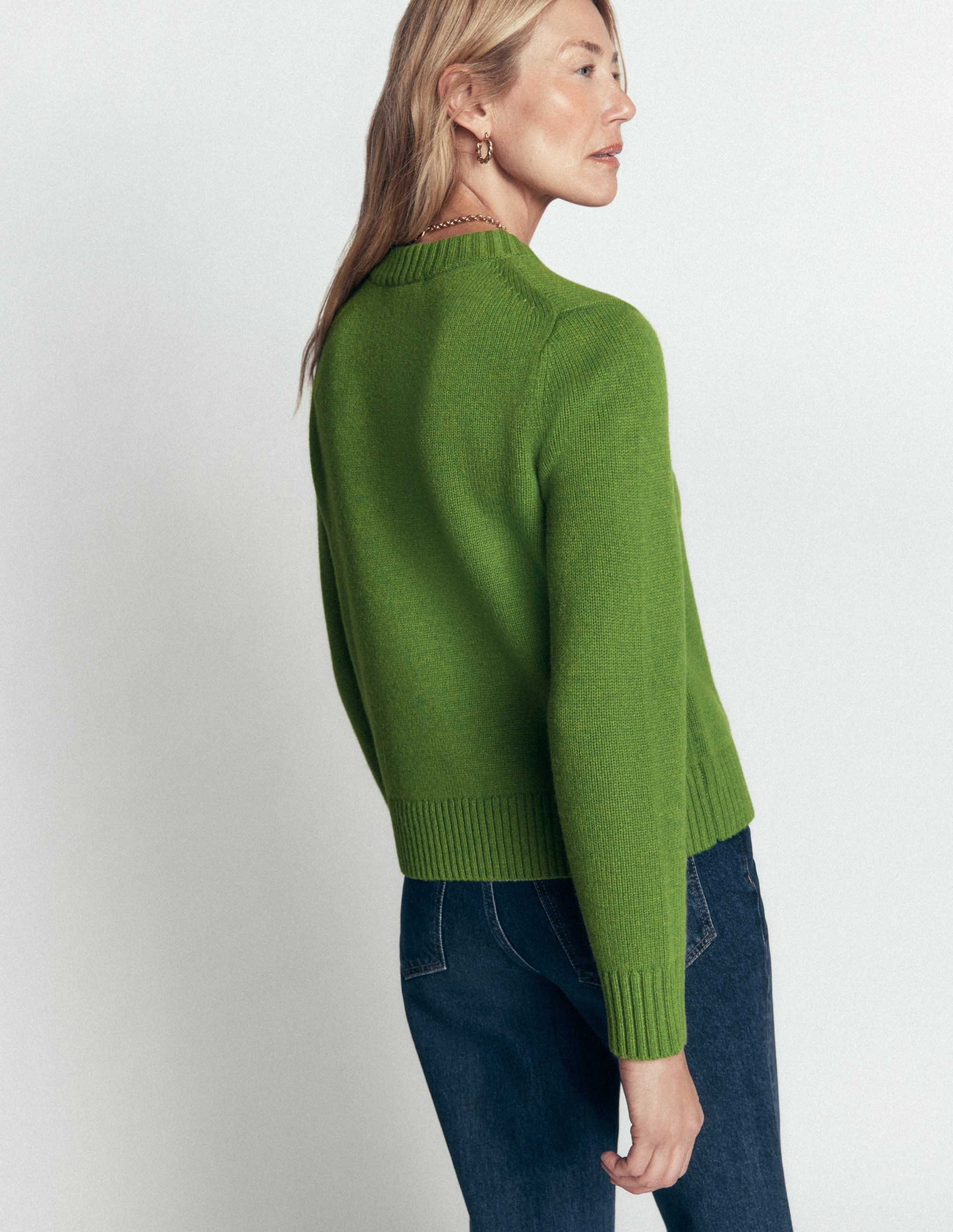 Marta Merino Wool Crew Jumper-Juicy Apple - Image 3