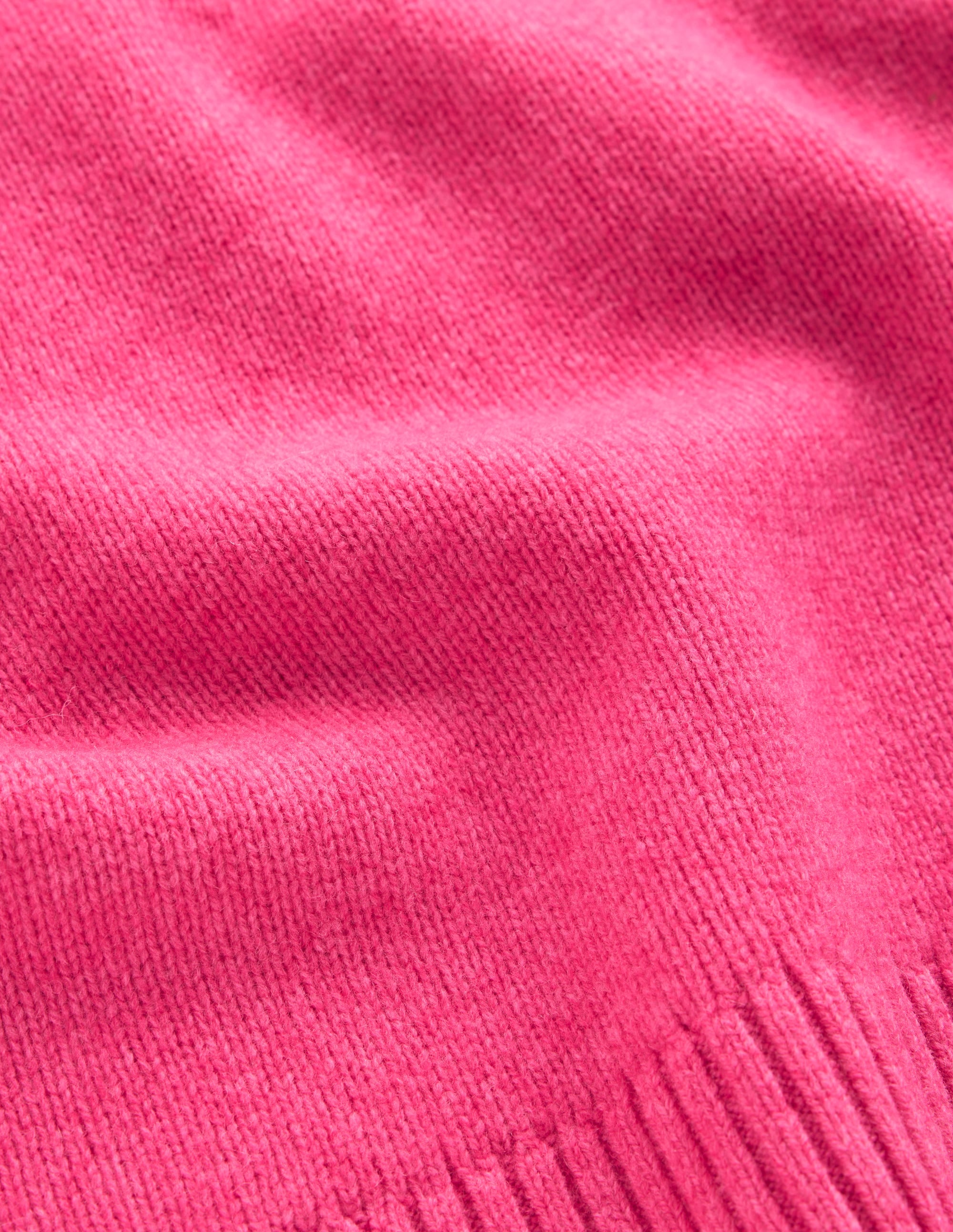 Marta Merino Wool Crew Jumper-Pink Power - Image 7