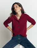 Marta Merino Wool Sailor Top-Pinotage