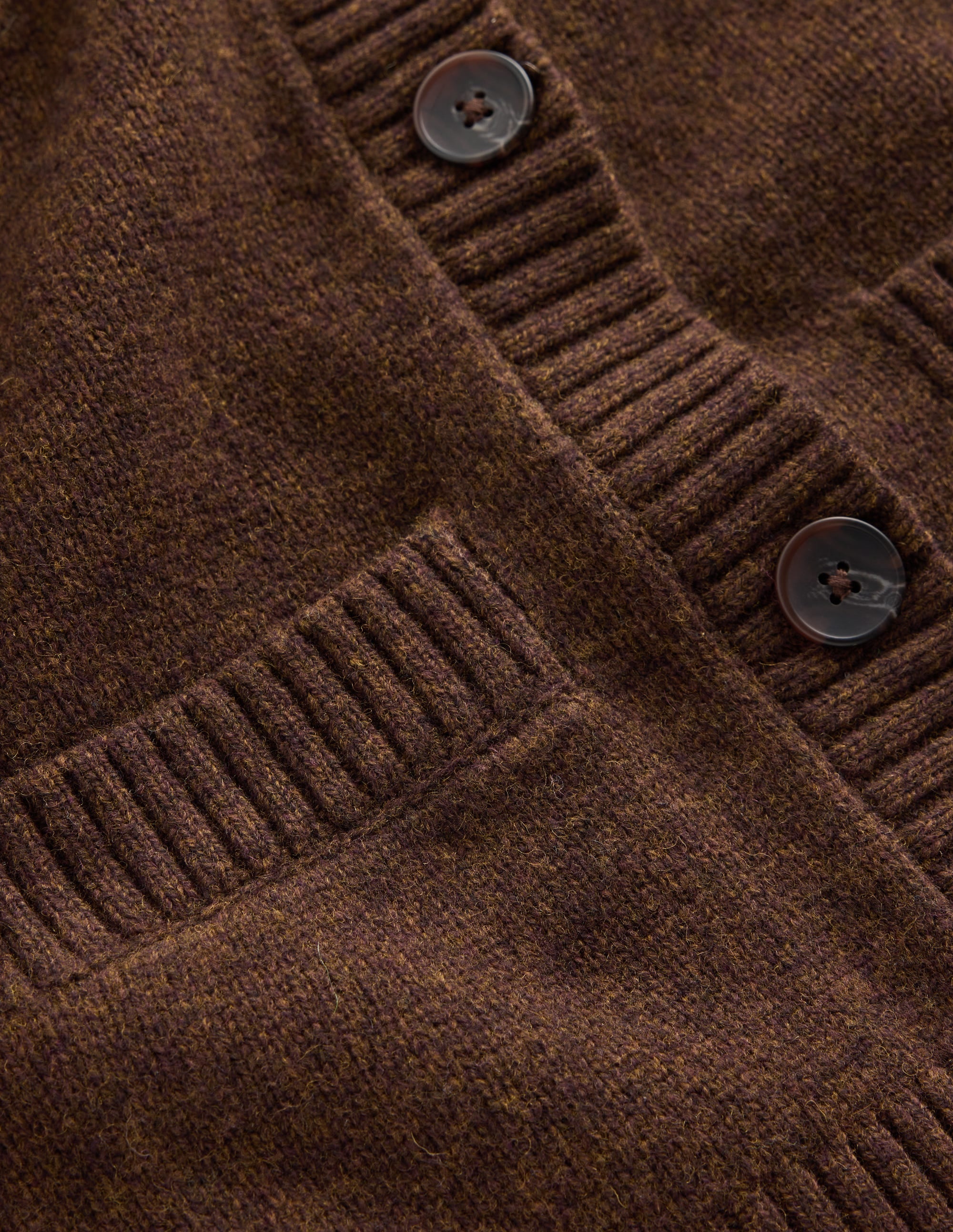 Marta Merino Wool Cardigan-Raw Umber - Image 7